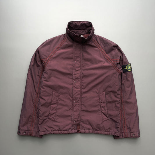 Stone Island Burgundy AW02 Nylon Padded Jacket