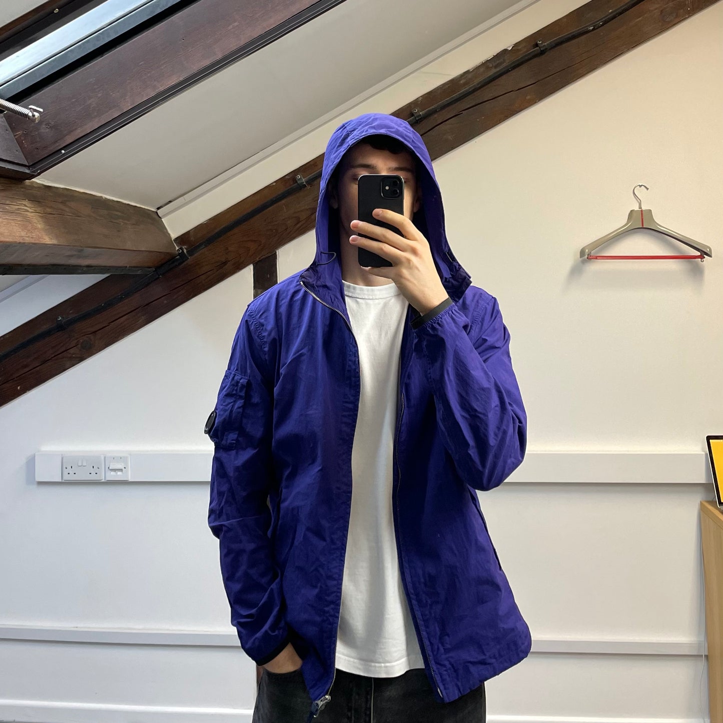 C.P. Company Purple 50 Fili Lightweight Hooded Lens Jacket
