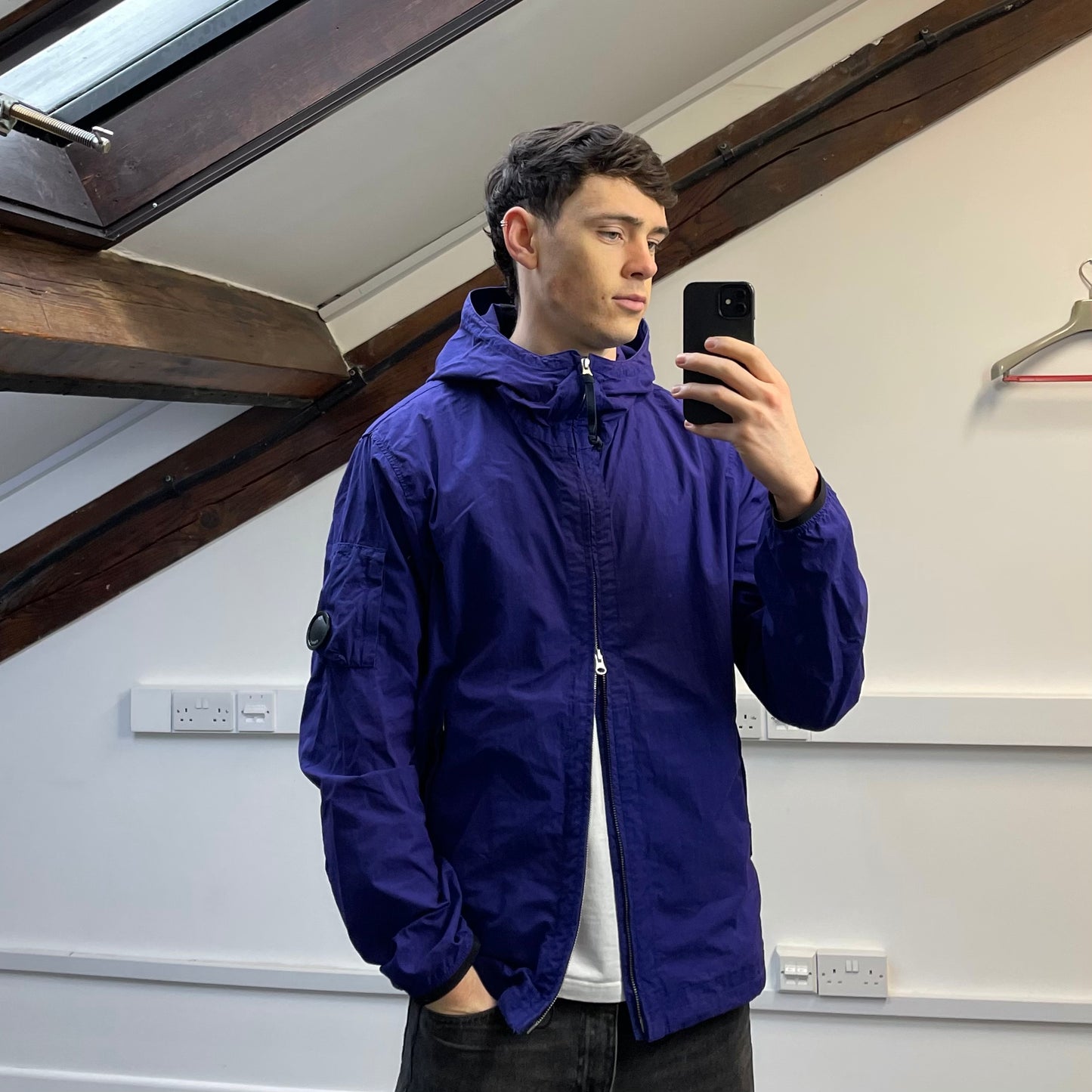 C.P. Company Purple 50 Fili Lightweight Hooded Lens Jacket