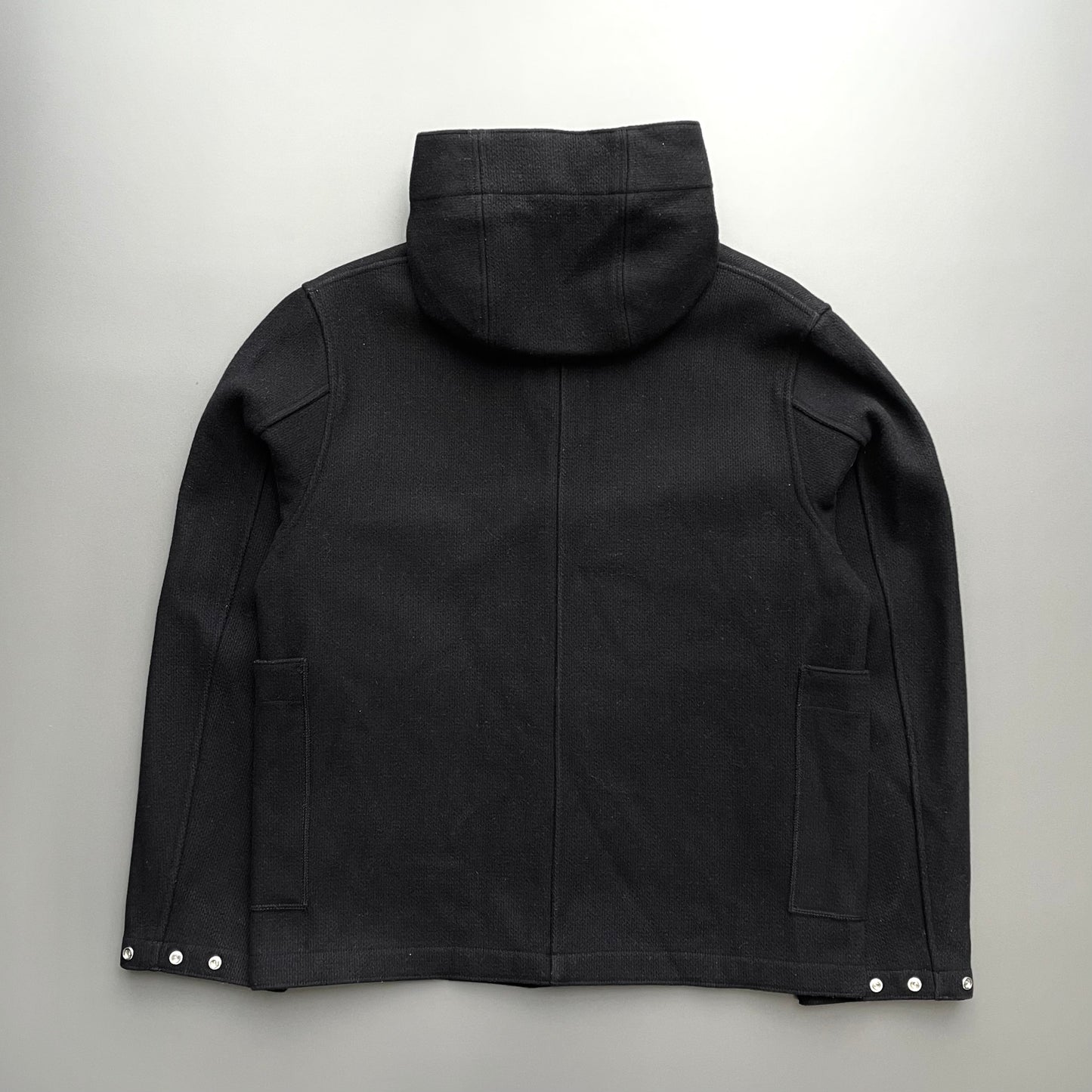 Stone Island Denims Black AW04 Wool Hooded Parka Jacket
