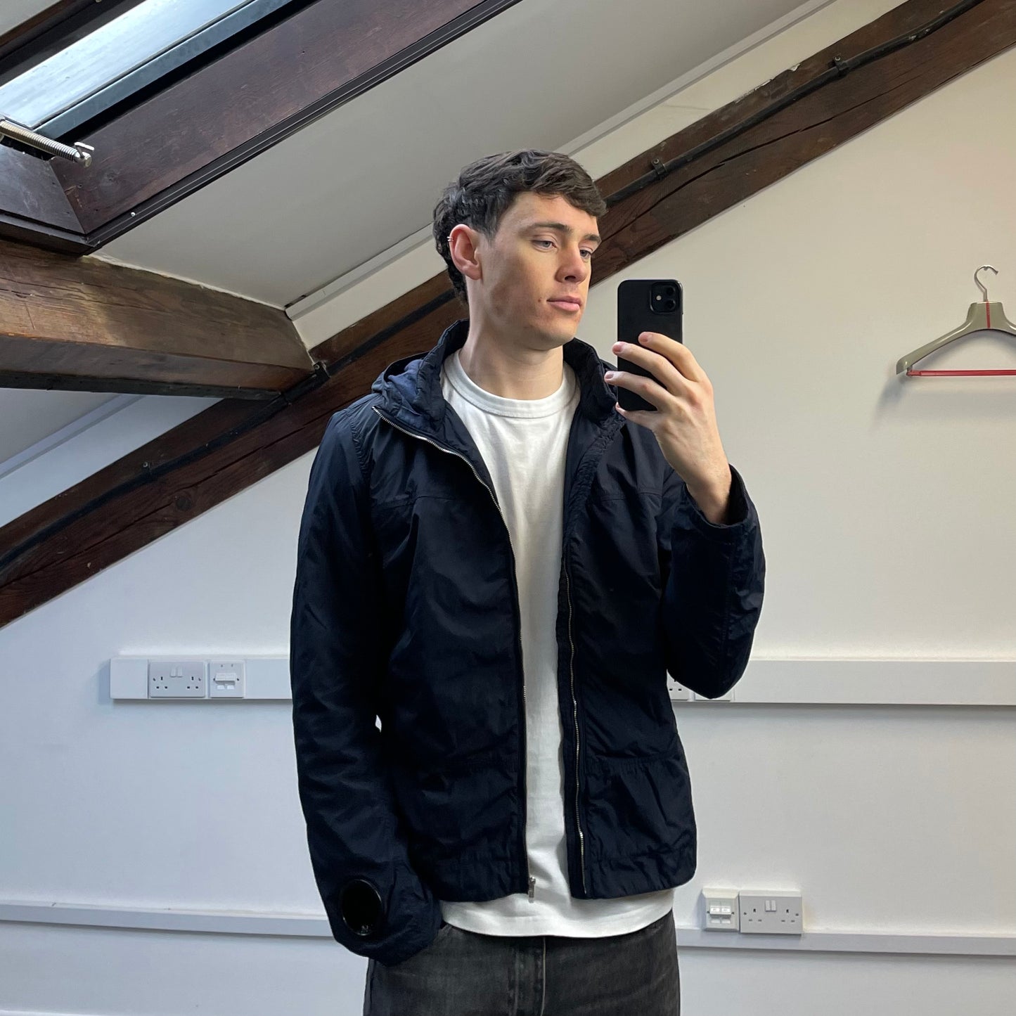 C.P. Company Navy AW09 Watchviewer Cotton-Lined Hooded Nylon Jacket