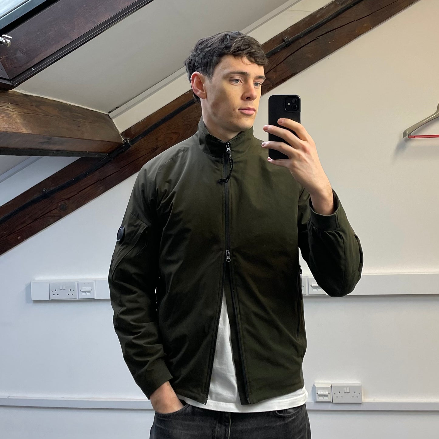 C.P. Company Khaki Pro-Tek Padded Bomber Jacket