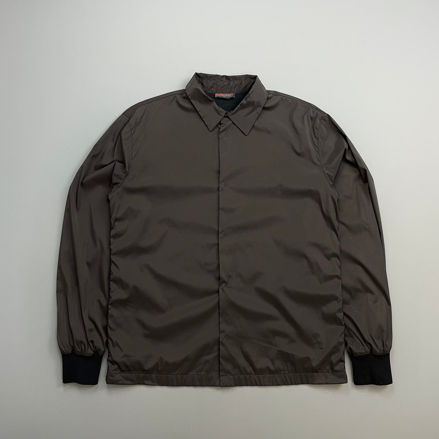Prada Sport Khaki FW00 Nylon Overshirt Coach Jacket