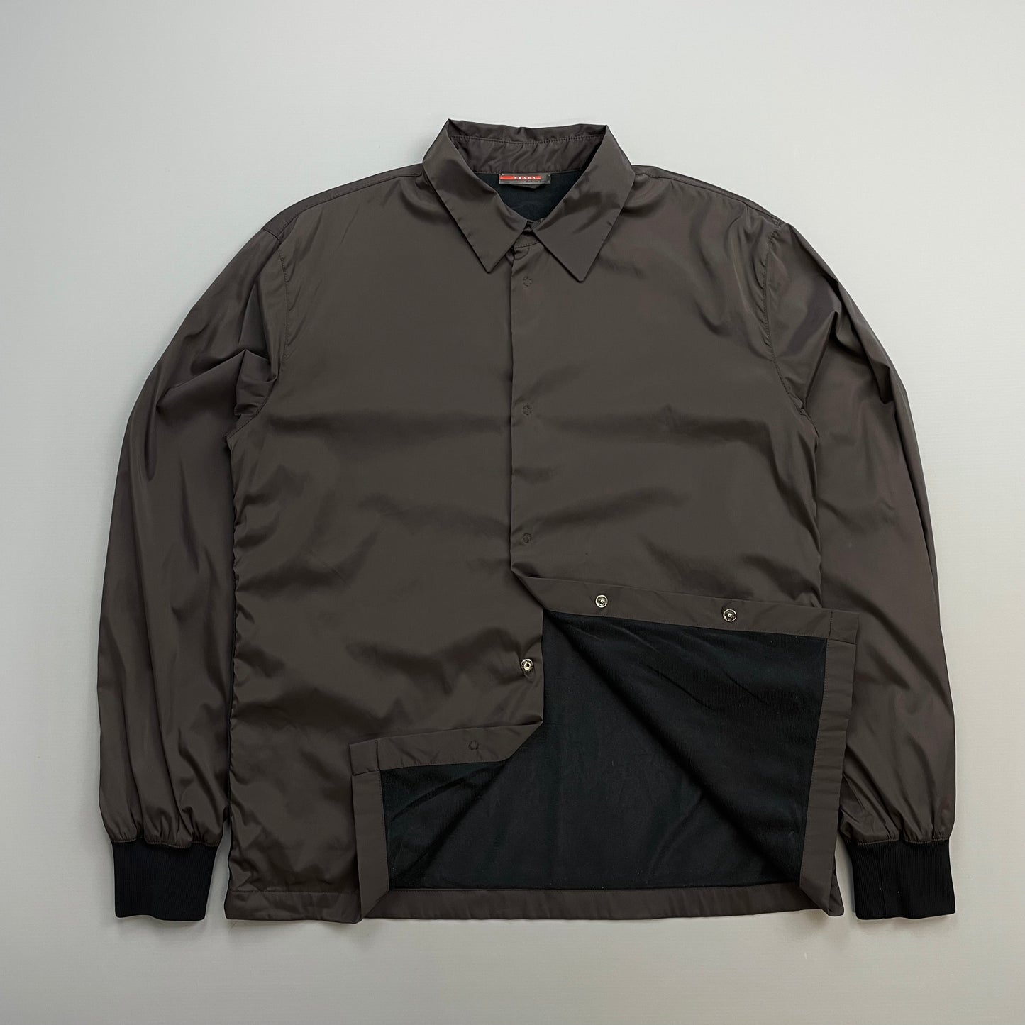 Prada Sport Khaki FW00 Nylon Overshirt Coach Jacket