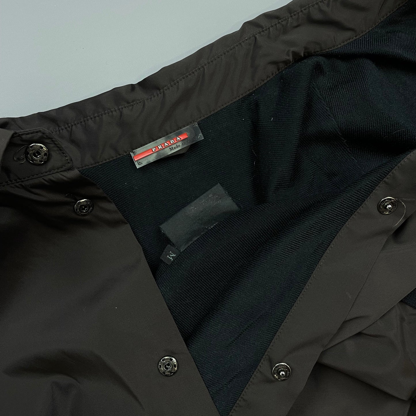 Prada Sport Khaki FW00 Nylon Overshirt Coach Jacket