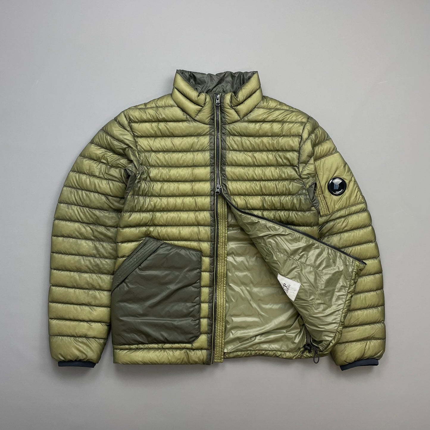 C.P. Company Khaki Green DD Shell Lightweight Puffer Jacket