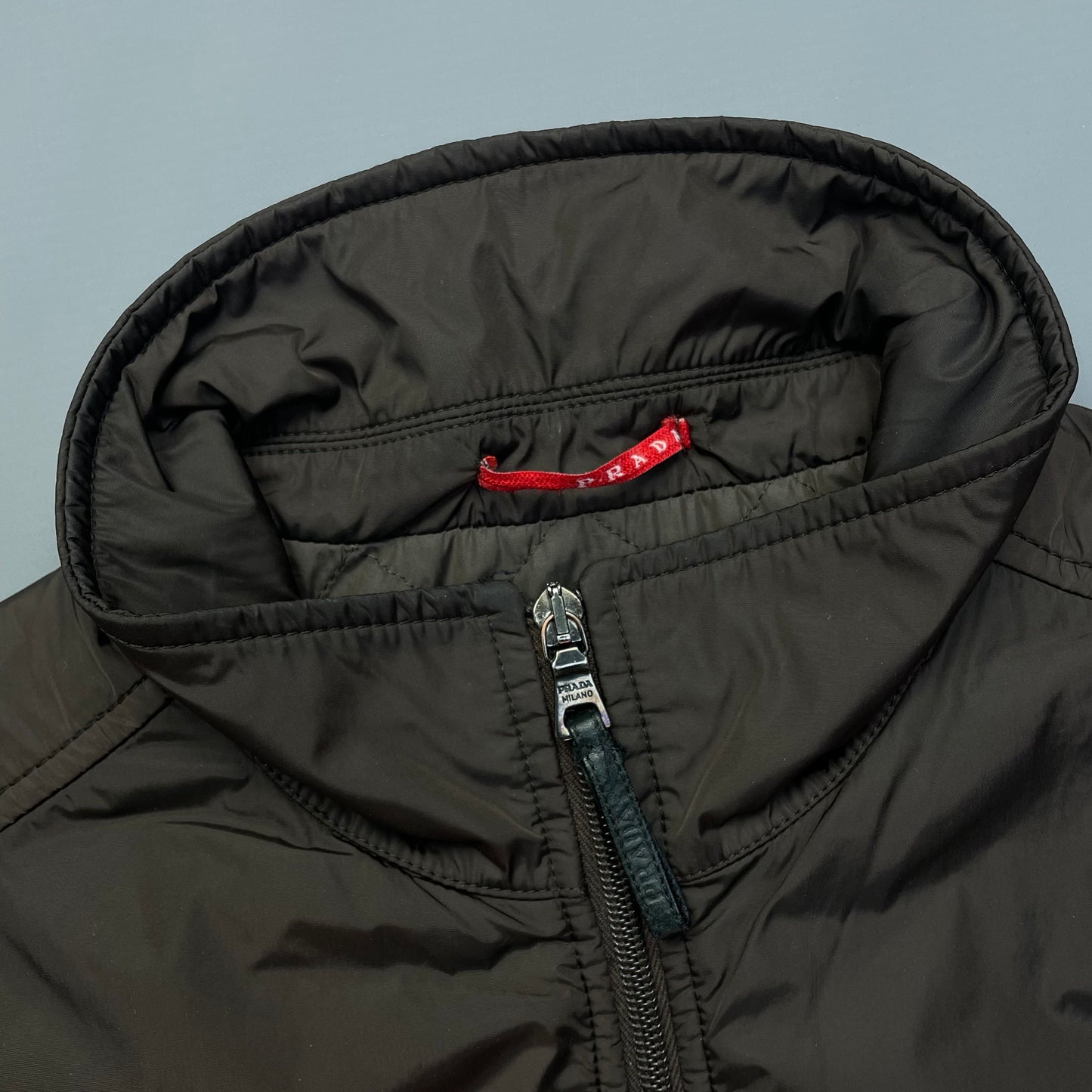 Prada Linea Rossa 2007 Dark Brown Nylon Gilet