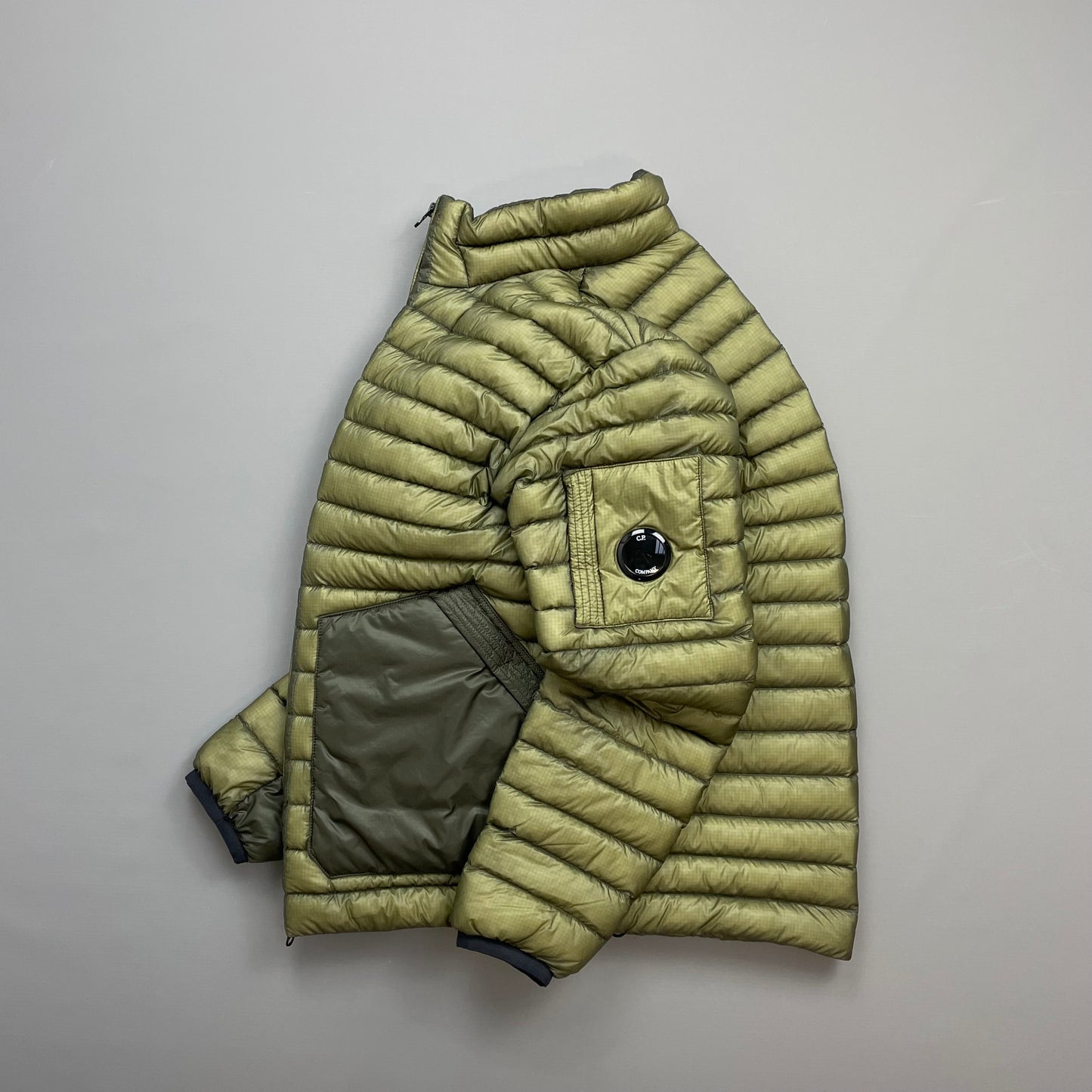 C.P. Company Khaki Green DD Shell Lightweight Puffer Jacket