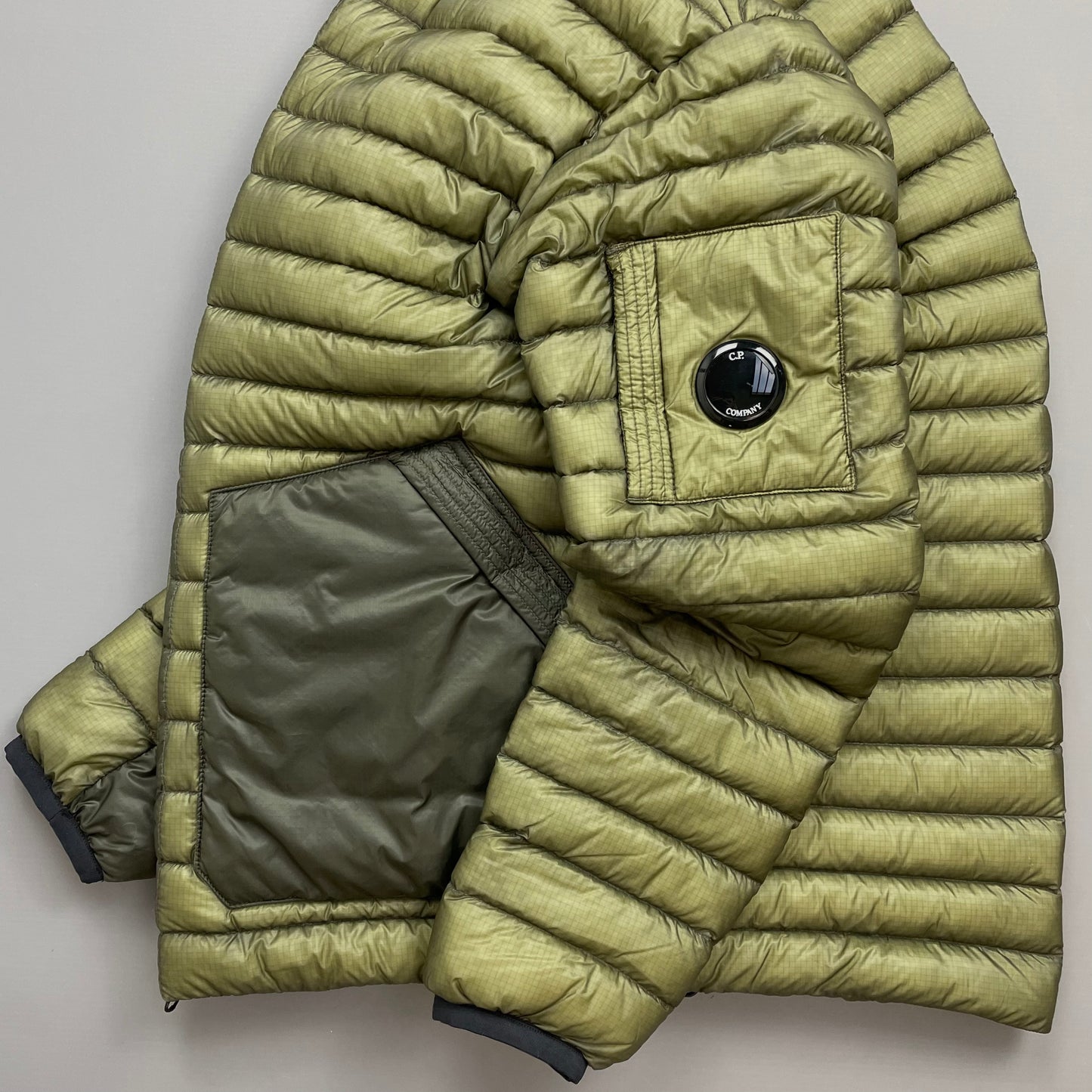 C.P. Company Khaki Green DD Shell Lightweight Puffer Jacket