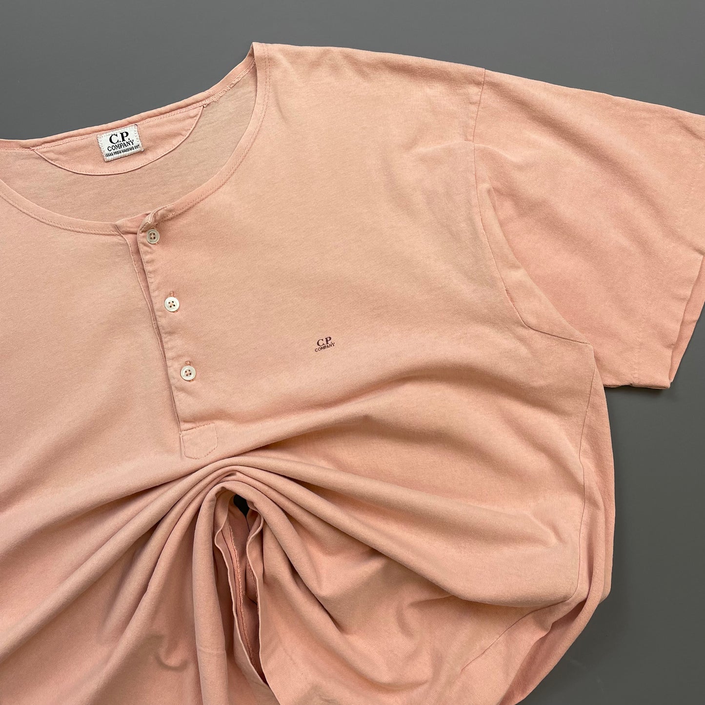 C.P. Company Peach 80s Ideas from Massimo Osti Henley T-Shirt
