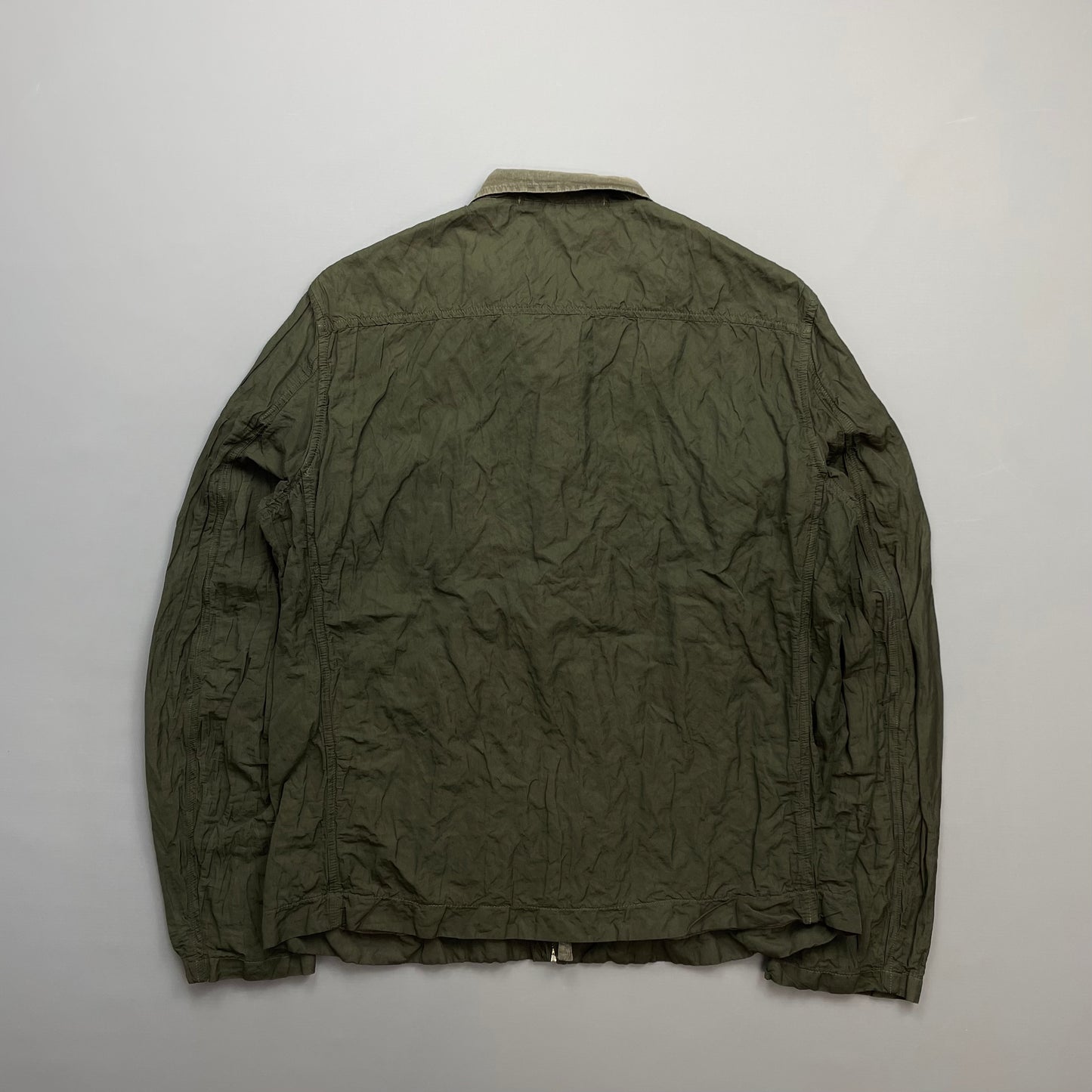 C.P. Company Khaki SS05 Nylon Metal Biker Jacket