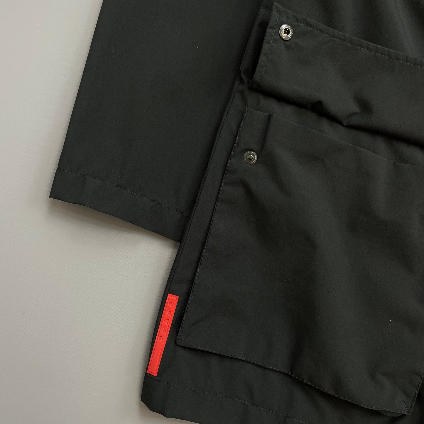 Prada Sport Black 2008 Concealed Hood Field Jacket