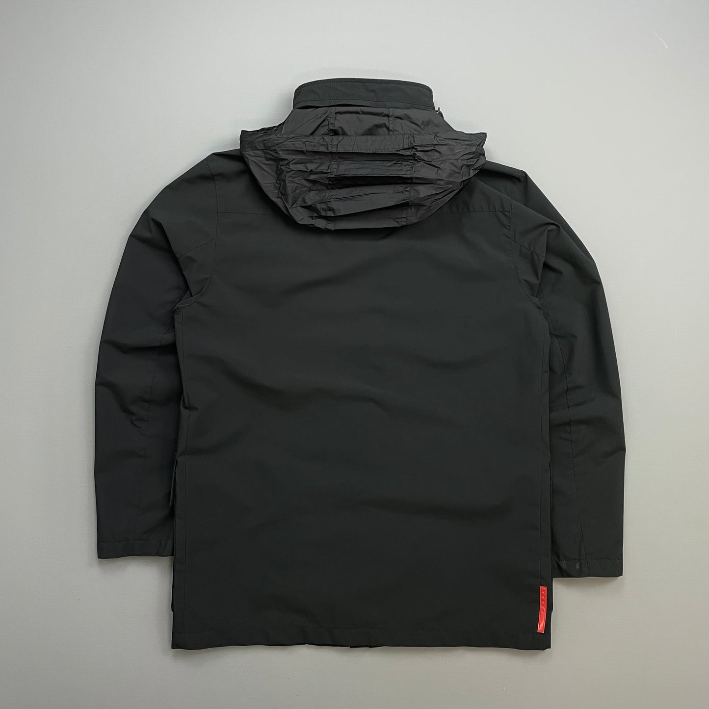 Prada Sport Black 2008 Concealed Hood Field Jacket