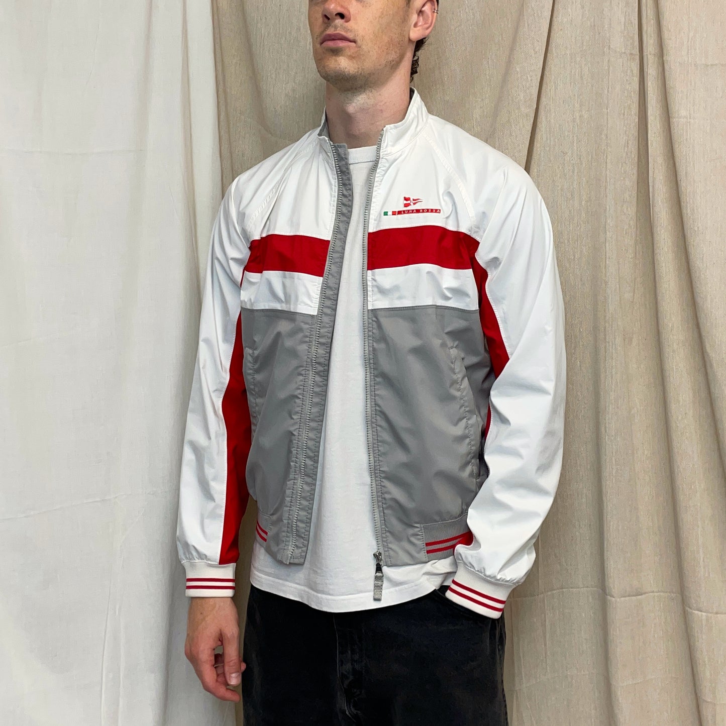 Prada Sport Luna Rossa 2000s Sailing Team Racing Windbreaker Jacket