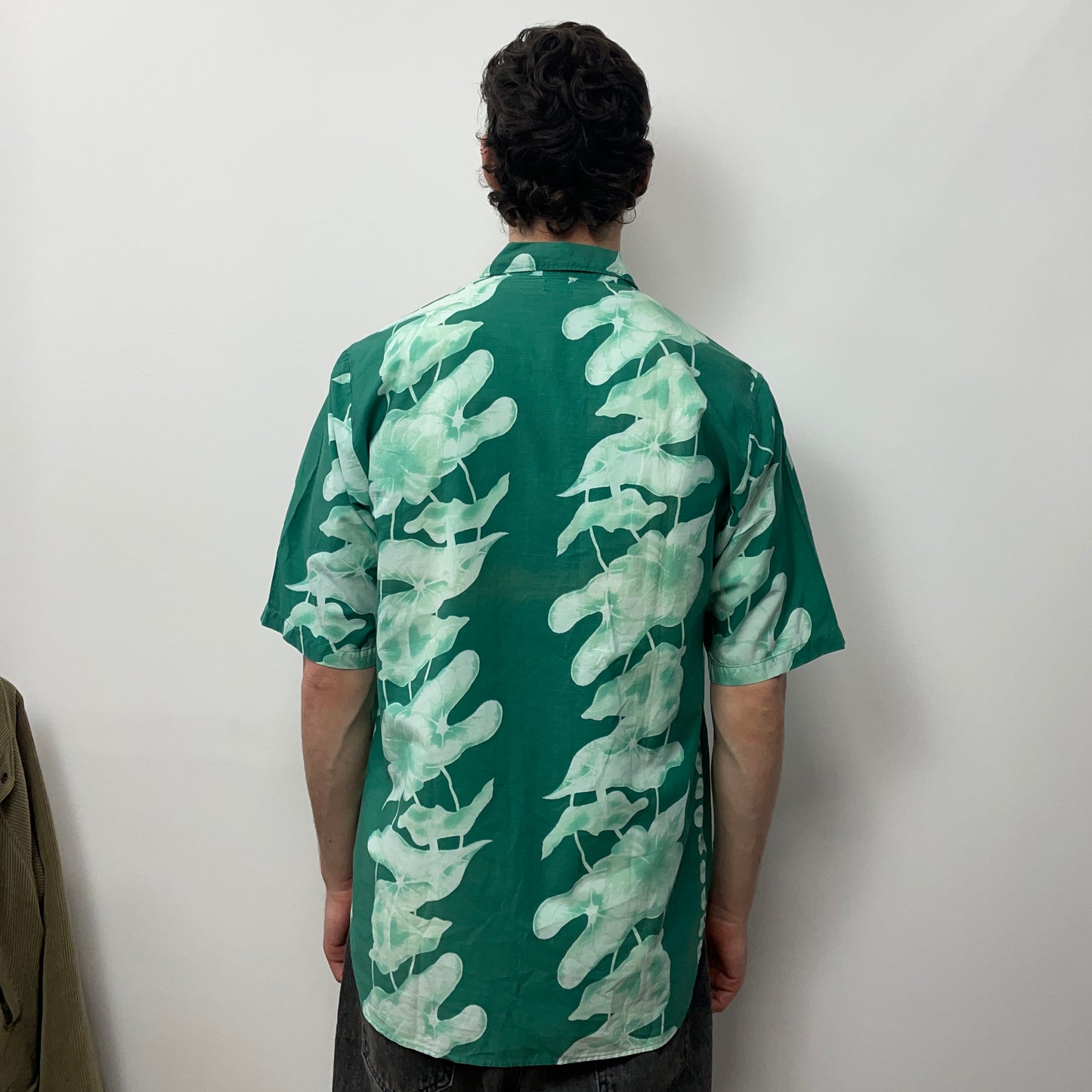 C.P. Company Green 80s Ideas From Massimo Osti Floral Print Short Sleeve Shirt