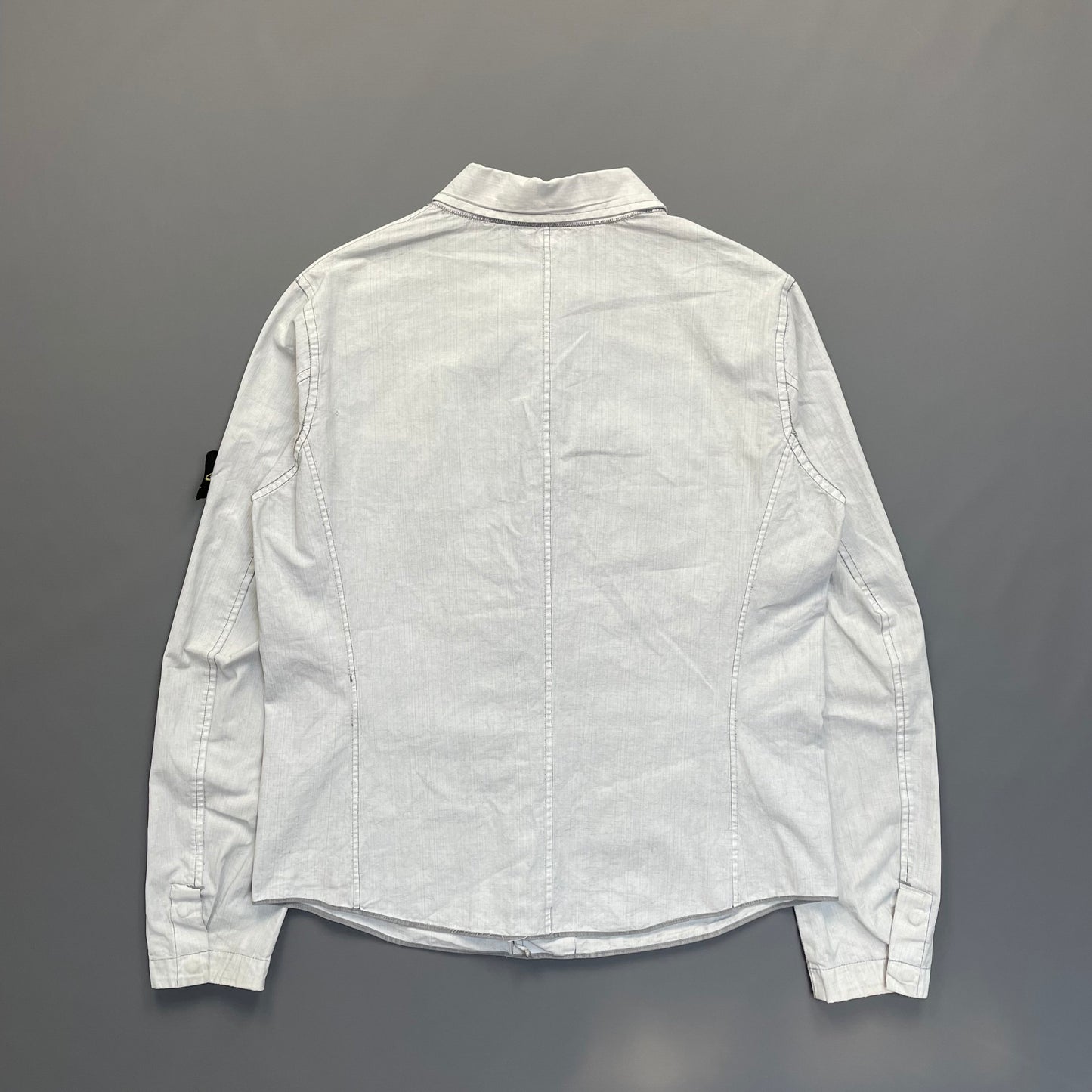 Stone Island SS07 Vintage White Spalmatura Overshirt Jacket