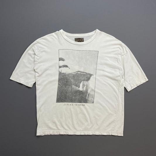 Emporio Armani White 90s Graphic Print Paris 90' Tee