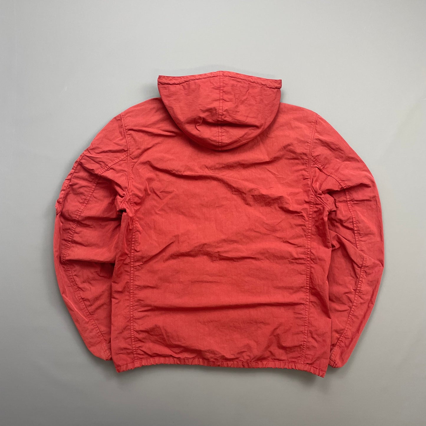 C.P. Company Red Lightweight Hooded Windbreaker Jacket