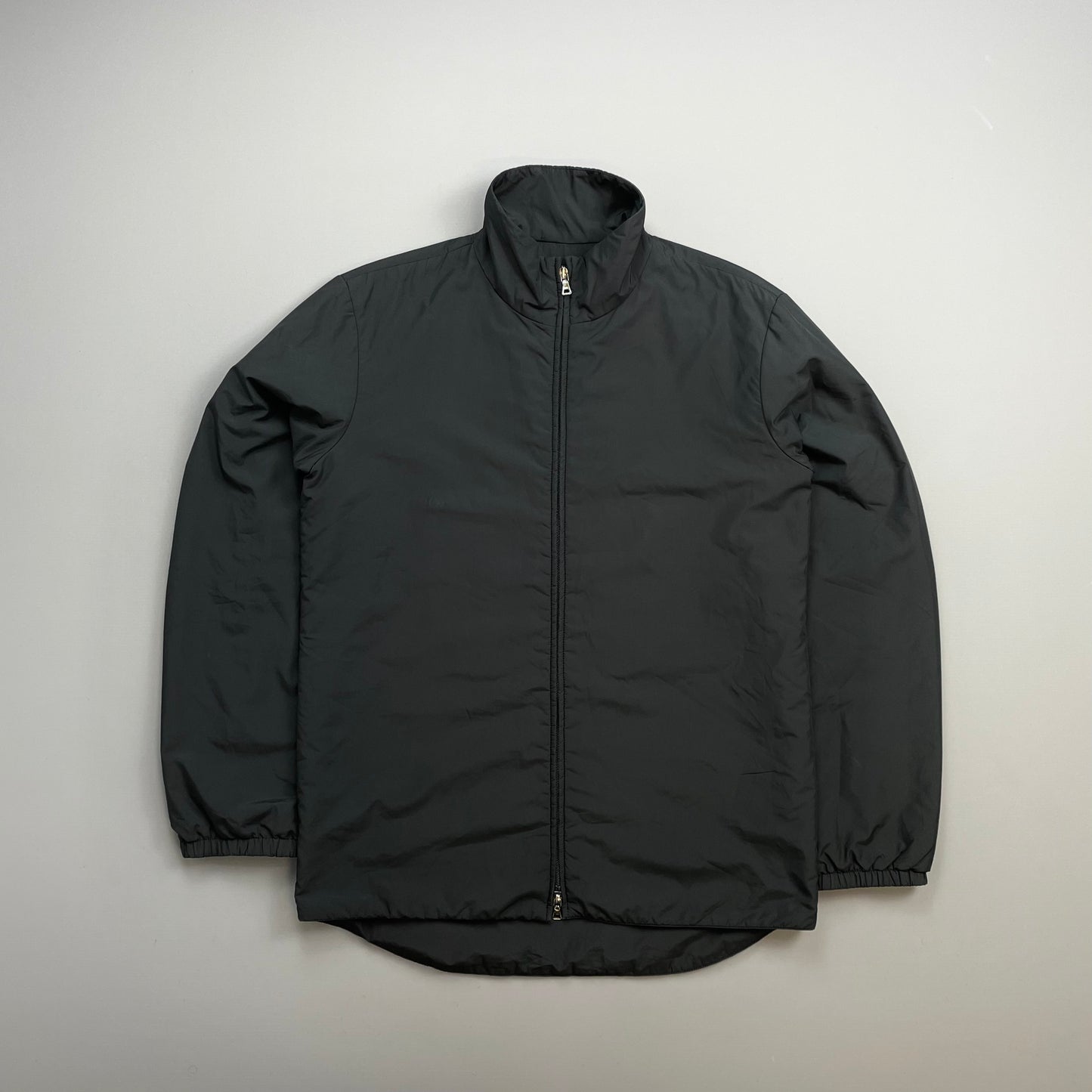 Prada Sport Black 00s Minimalistic Padded Windbreaker Track Jacket