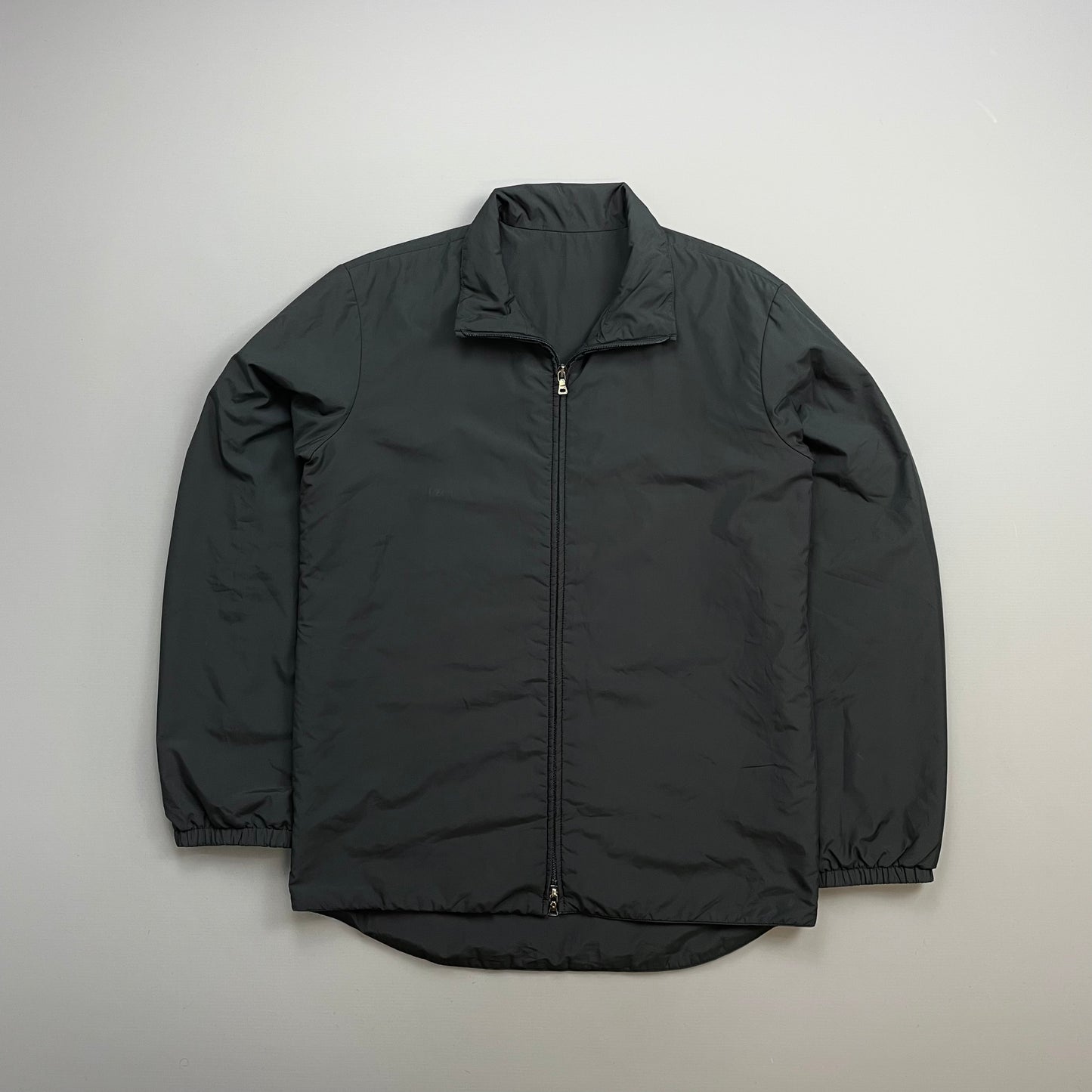 Prada Sport Black 00s Minimalistic Padded Windbreaker Track Jacket