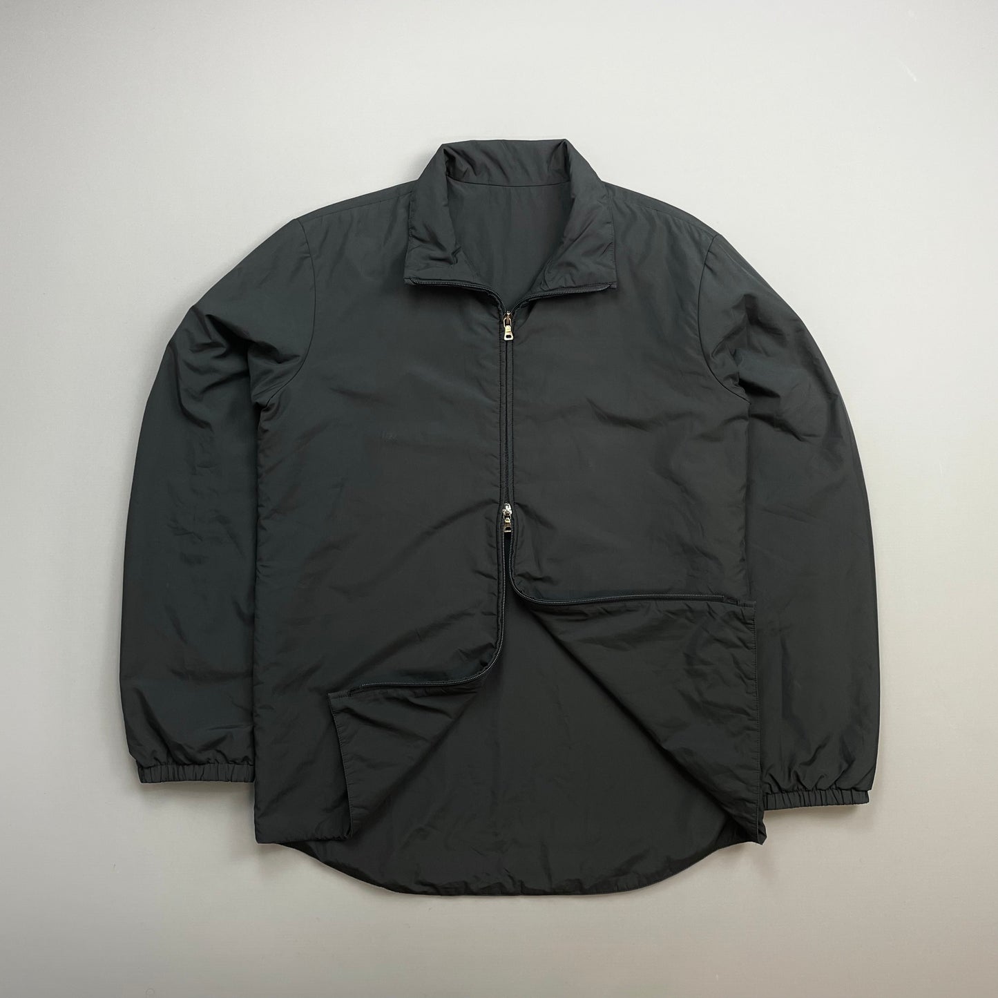 Prada Sport Black 00s Minimalistic Padded Windbreaker Track Jacket