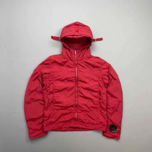 C.P. Company Red AW09 Watchviewer Cotton-Lined Hooded Nylon Jacket