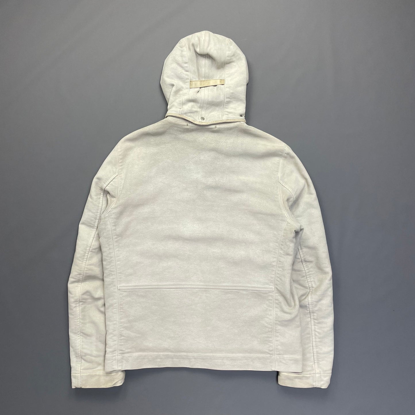 C.P. Company Hand Painted Vintage White Moleskin Archive Goggle Jacket AW04