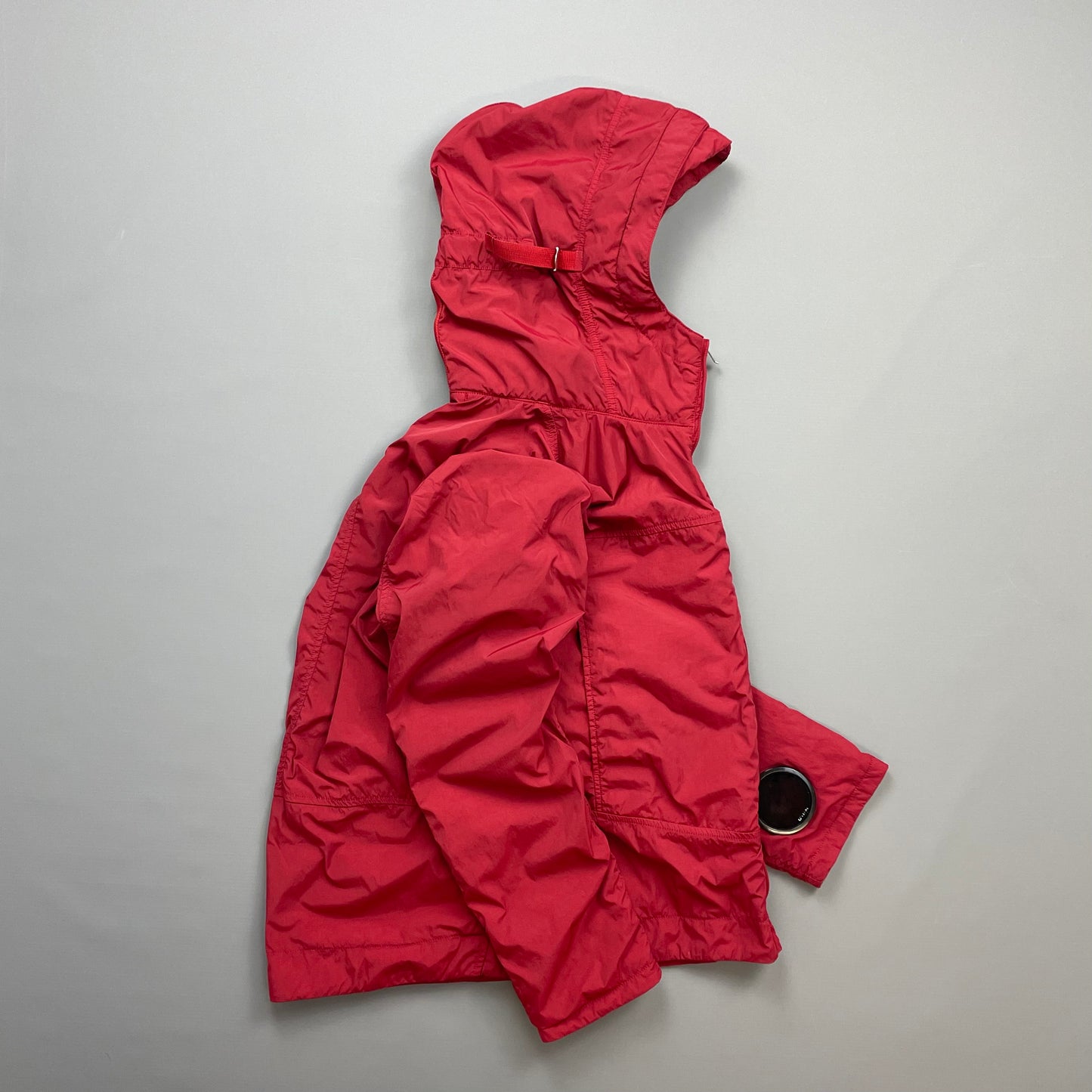 C.P. Company Red AW09 Watchviewer Cotton-Lined Hooded Nylon Jacket