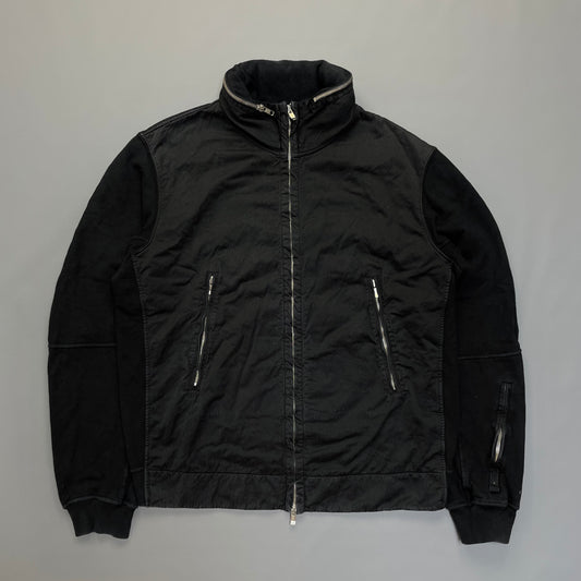 C.P. Company Black Cotton Jacket w/ Concealed Hood SS07