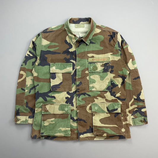 Maharishi Khaki 00s Green Camo Surplus Military Cargo Jacket