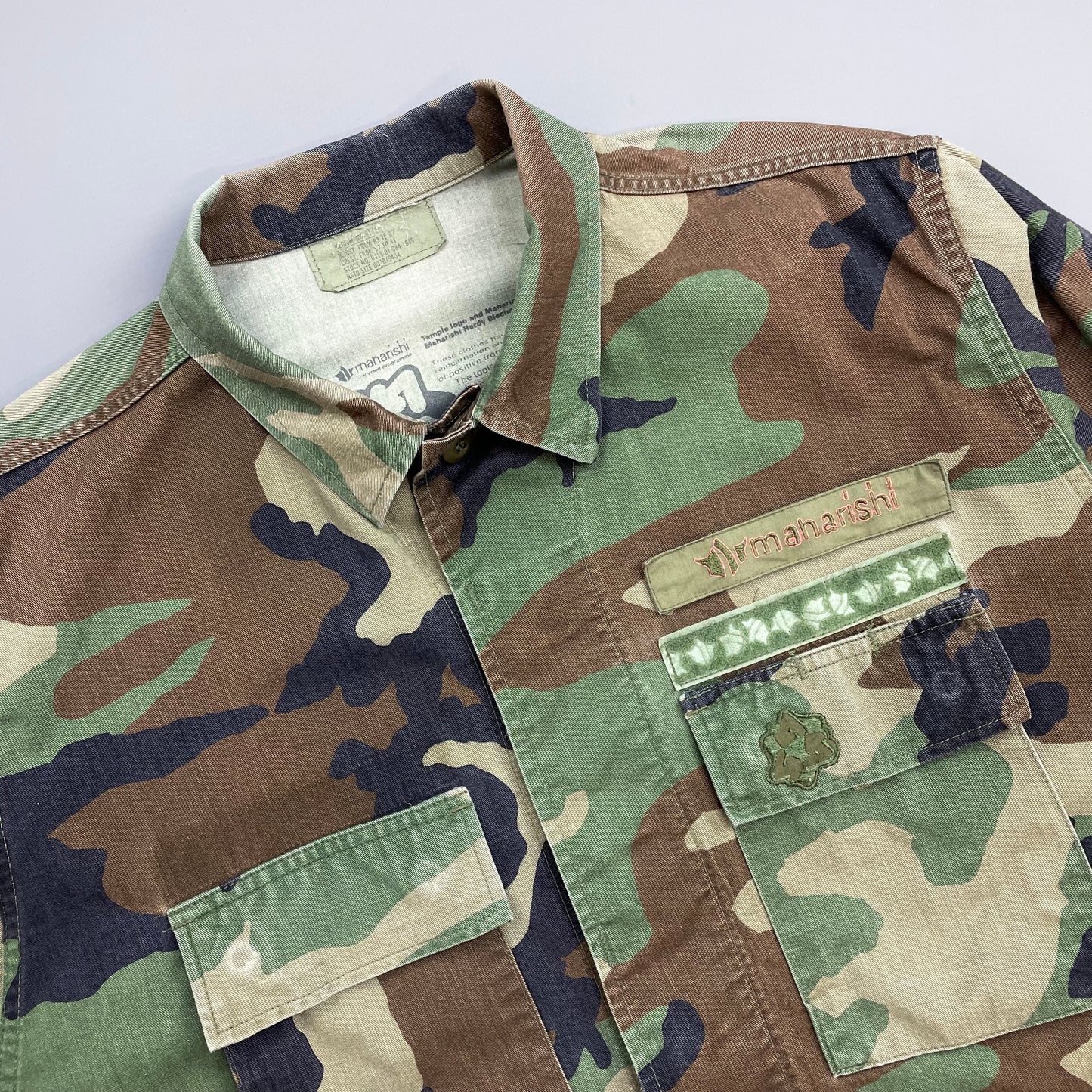 Maharishi Khaki 00s Green Camo Surplus Military Cargo Jacket