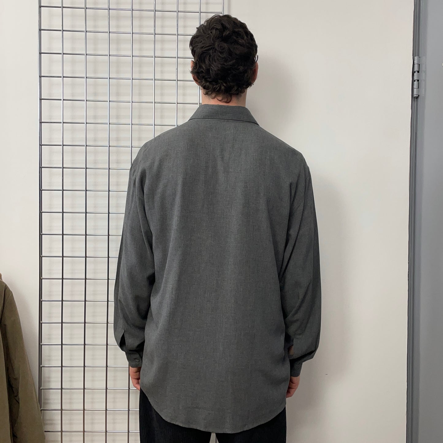 Armani Jeans Grey 90s Drape Shirt