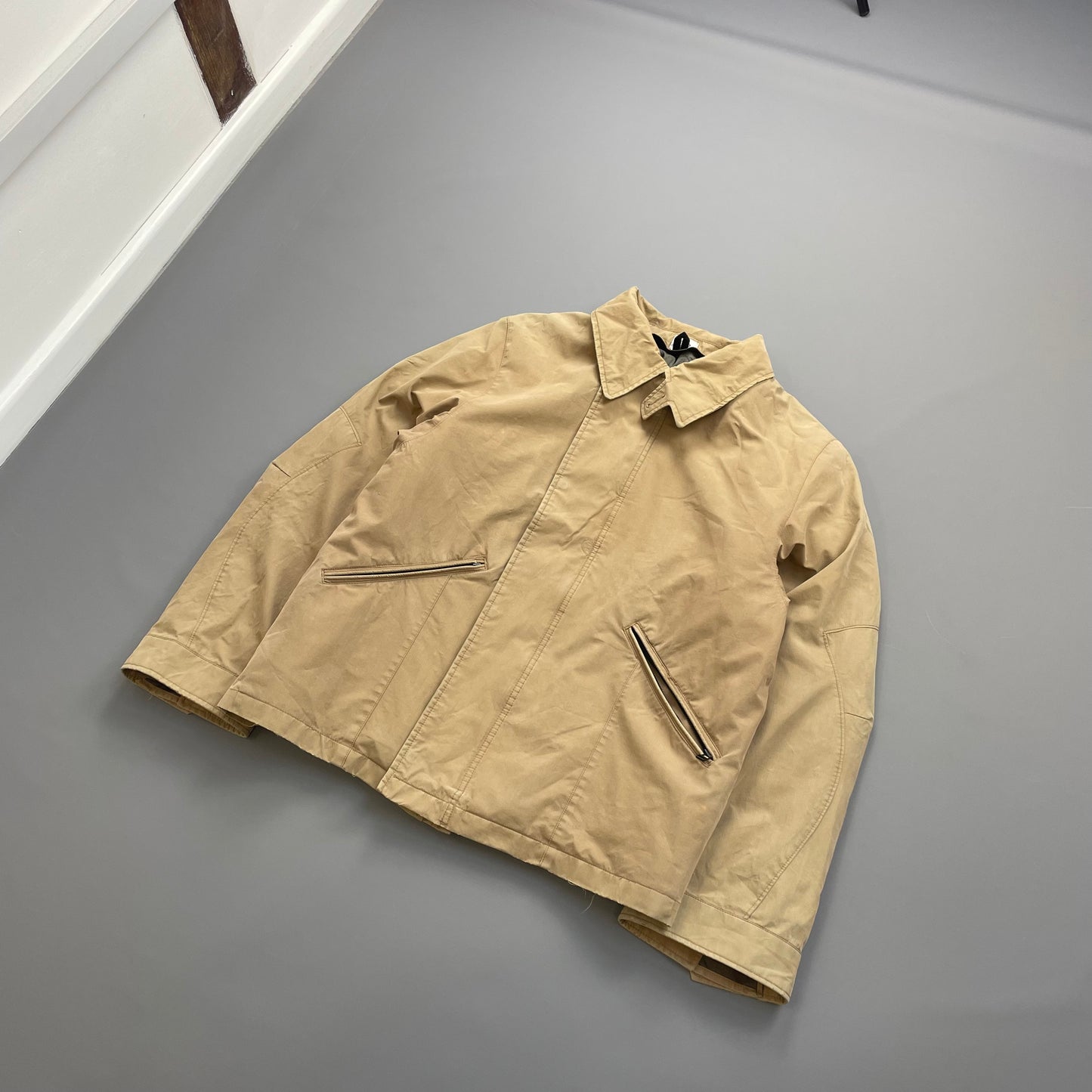 C.P. Company Tan AW02 Nylon Removable Liner Coach Jacket