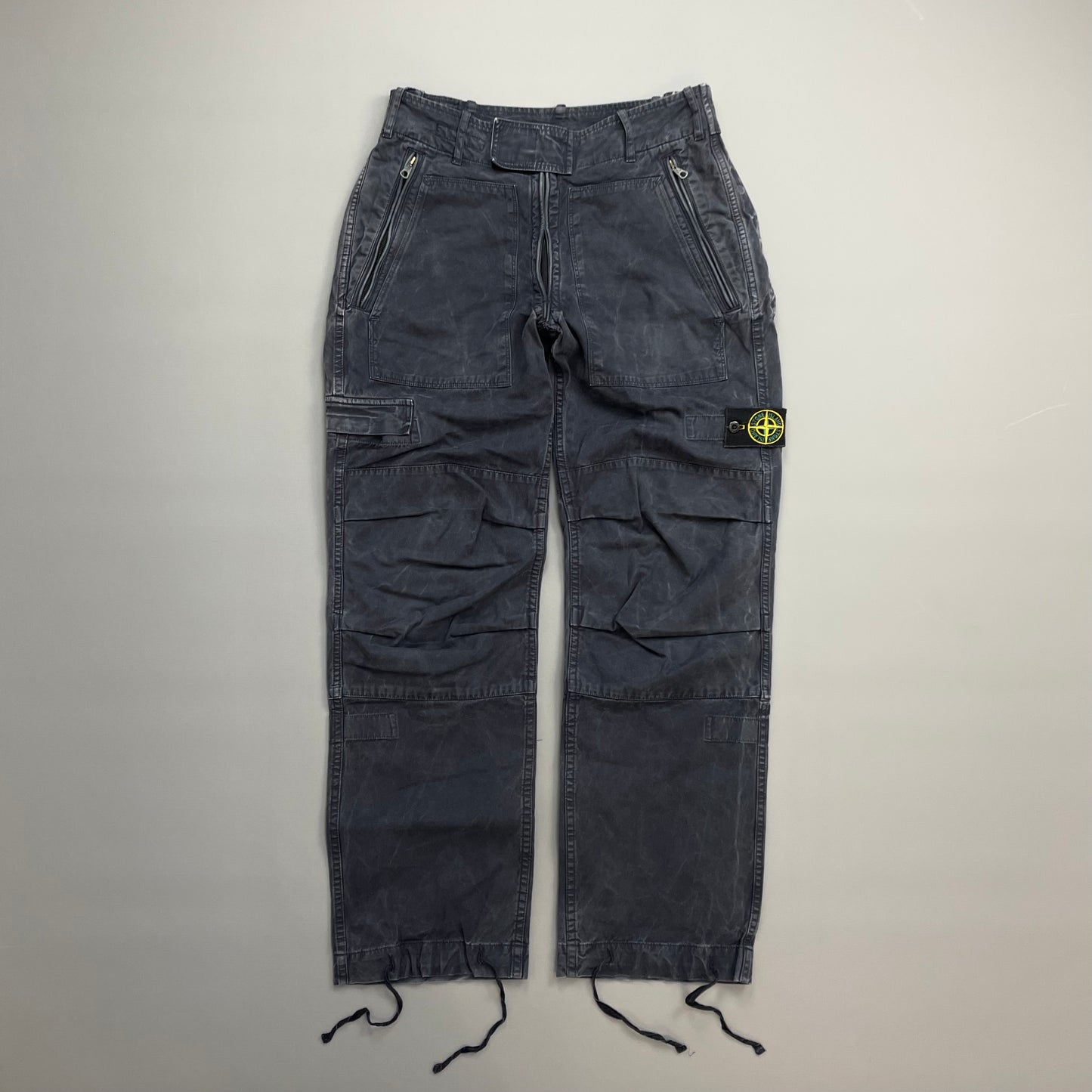 Stone Island Navy 00s Technical Cargo Trousers