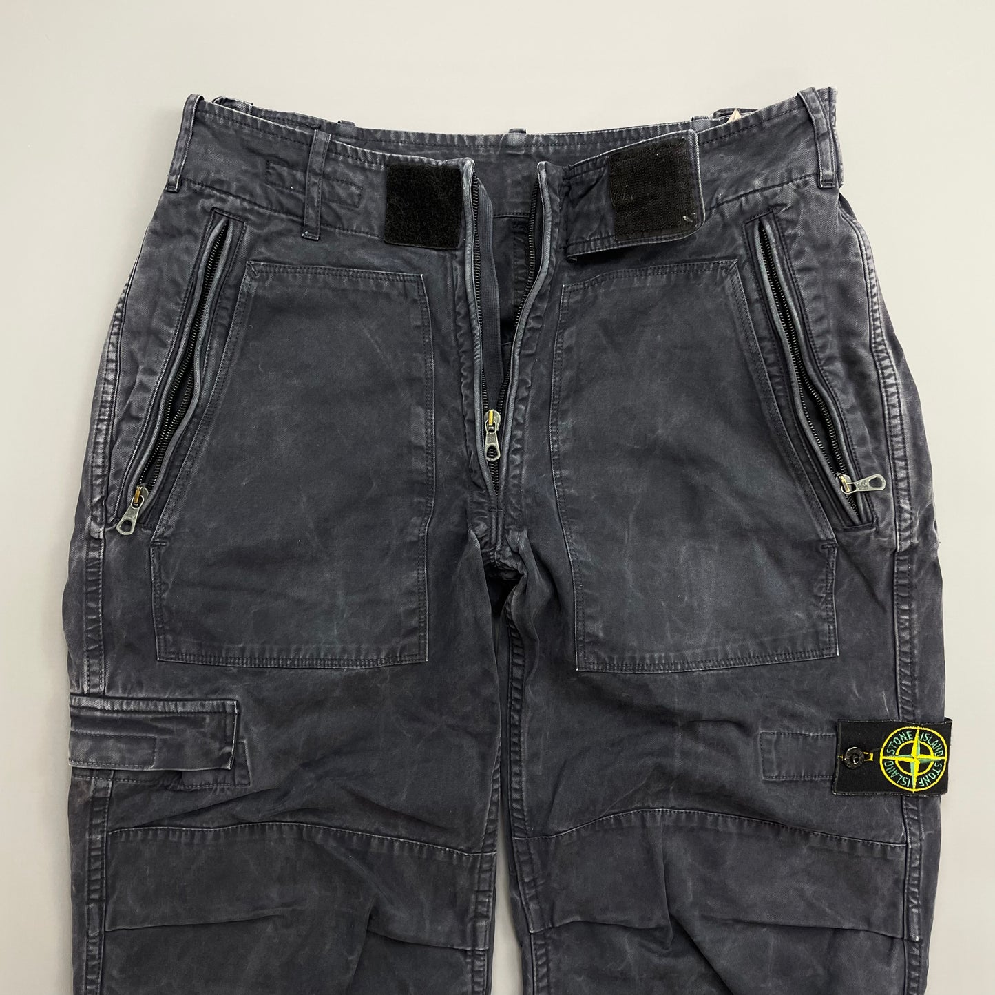 Stone Island Navy 00s Technical Cargo Trousers