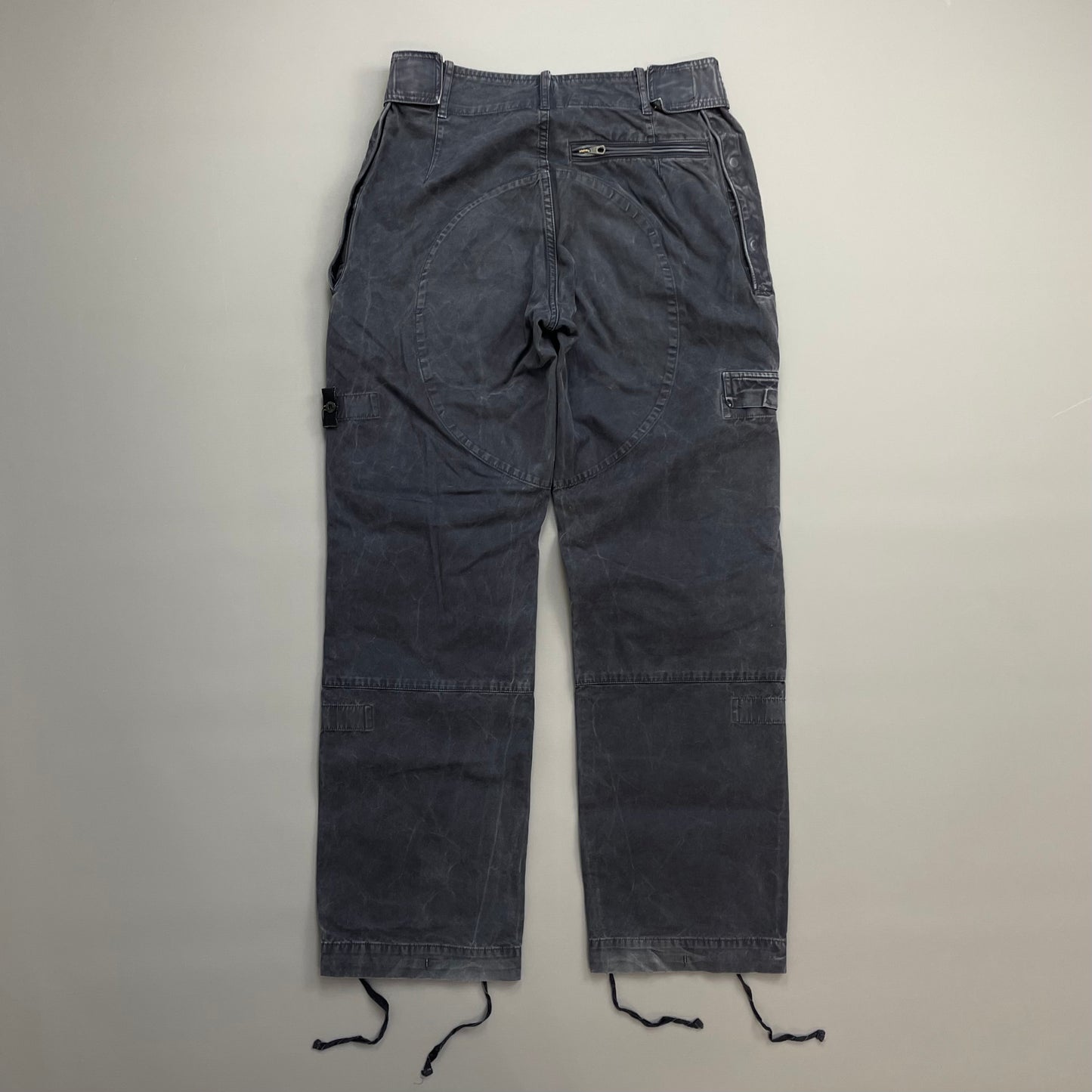 Stone Island Navy 00s Technical Cargo Trousers