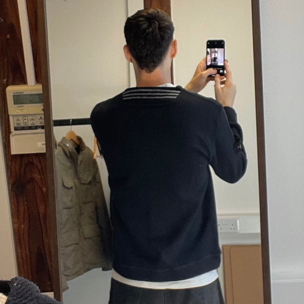 Stone Island Ribbed Knit Black Jumper AW00