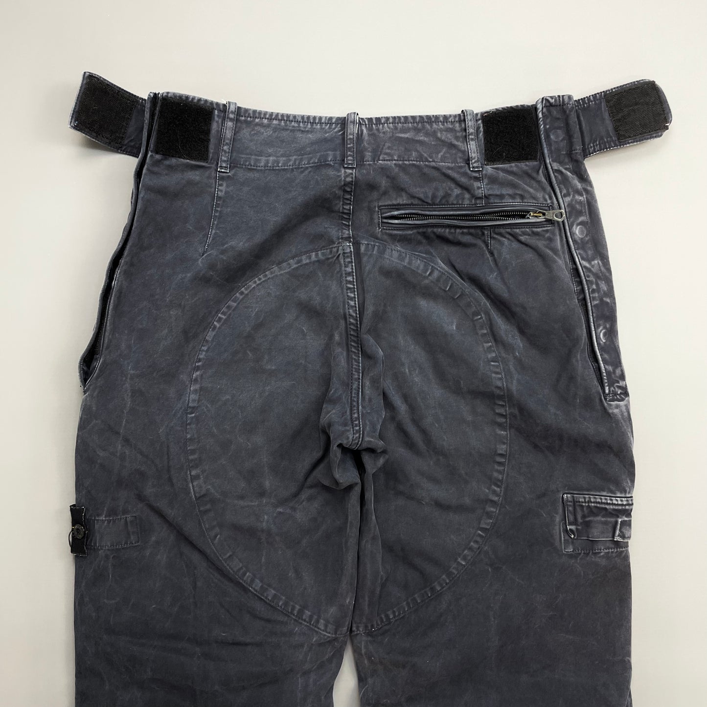 Stone Island Navy 00s Technical Cargo Trousers
