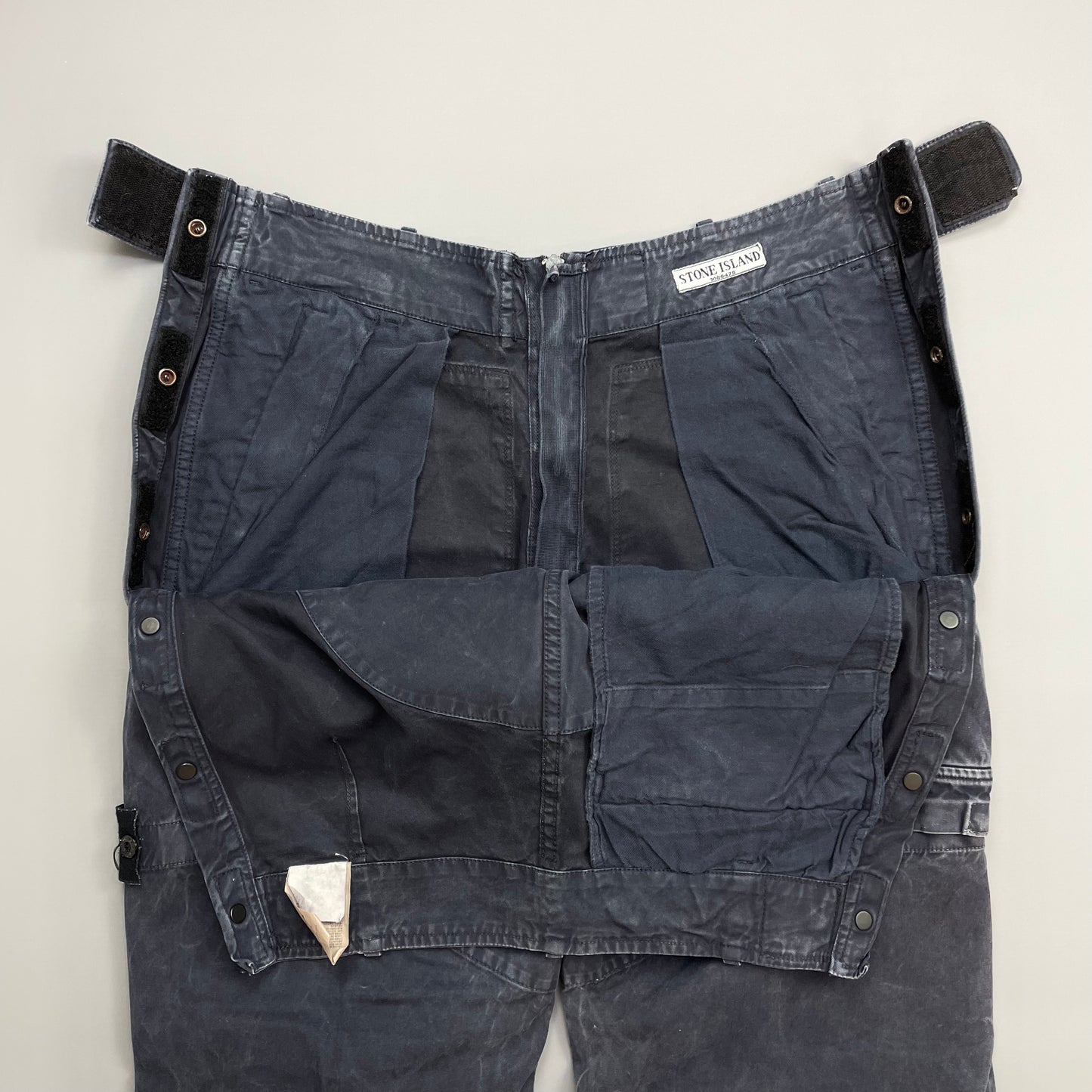 Stone Island Navy 00s Technical Cargo Trousers