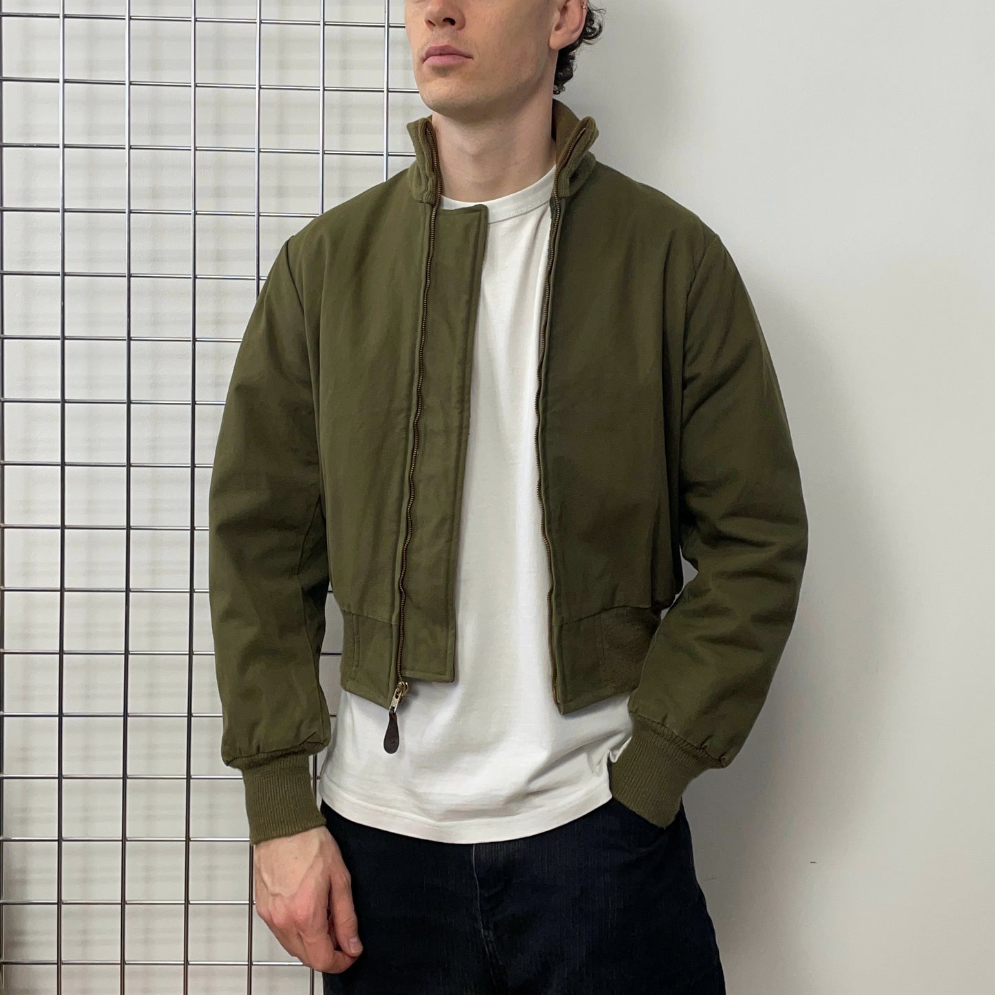 Spiewak & Sons Forest Green 80s Type T-1 Tanker Military Bomber Jacket
