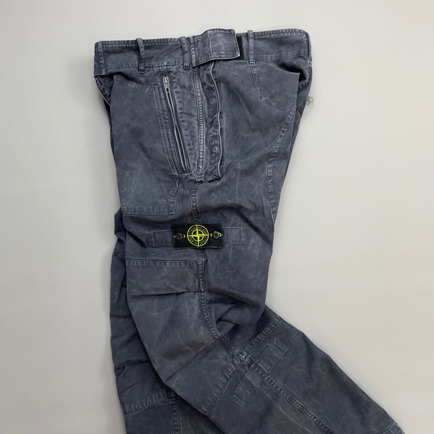 Stone Island Navy 00s Technical Cargo Trousers