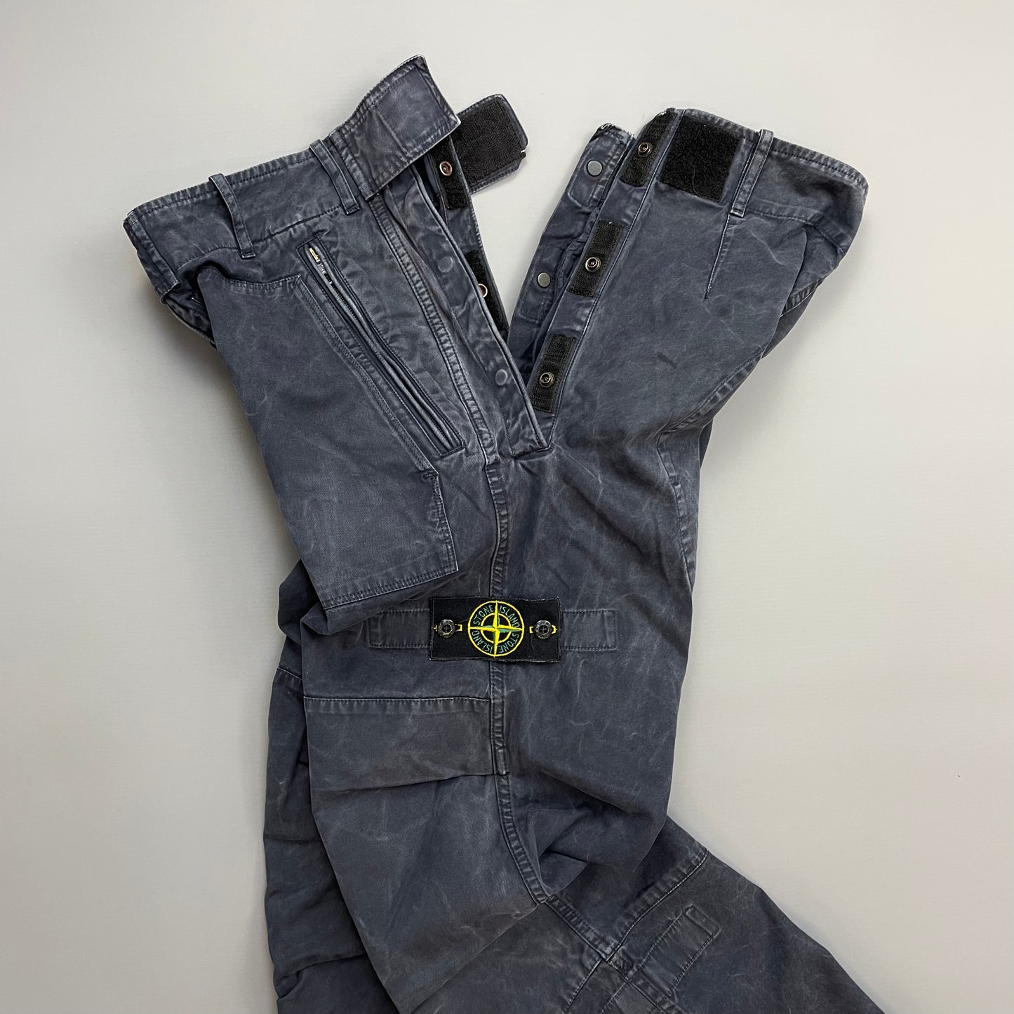 Stone Island Navy 00s Technical Cargo Trousers