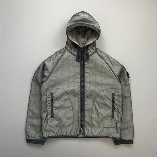 Stone Island Grey AW03 Nylon Monofilament Hooded Jacket