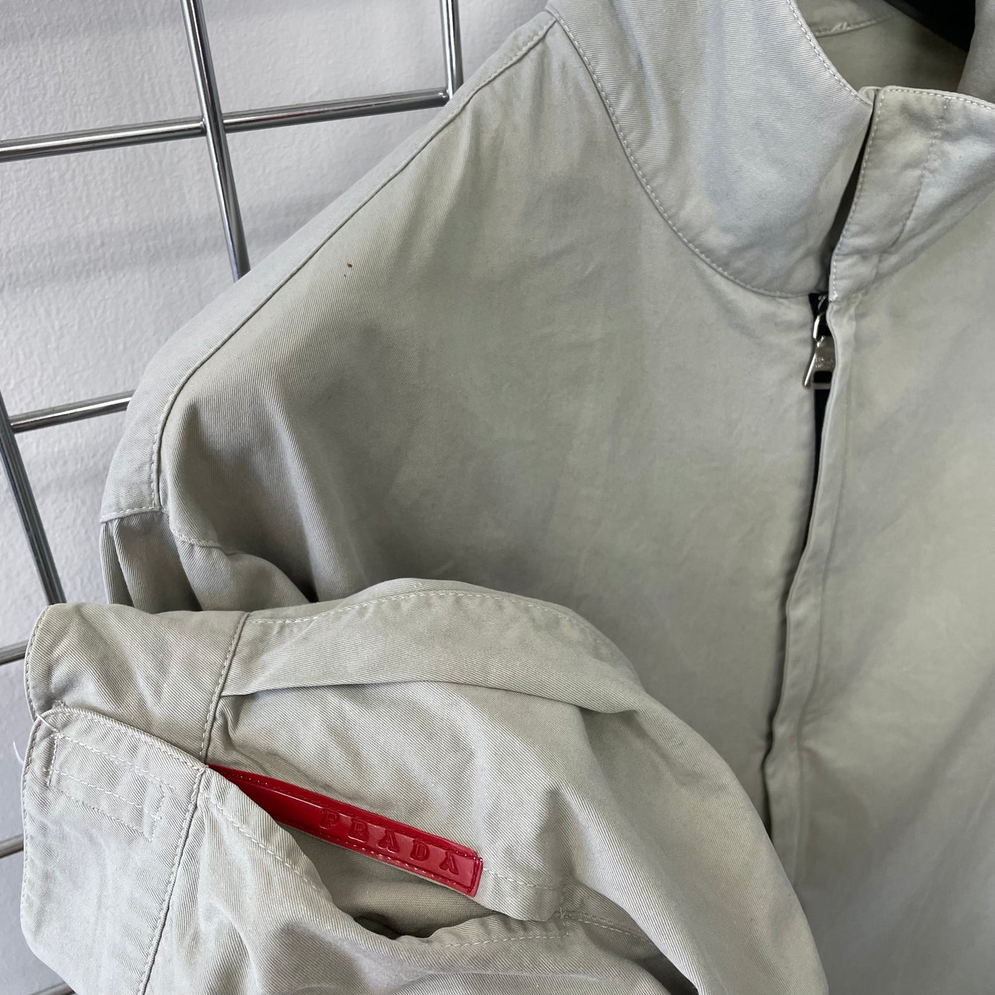Prada Grey Beige 99/00 Technical Overshirt Jacket