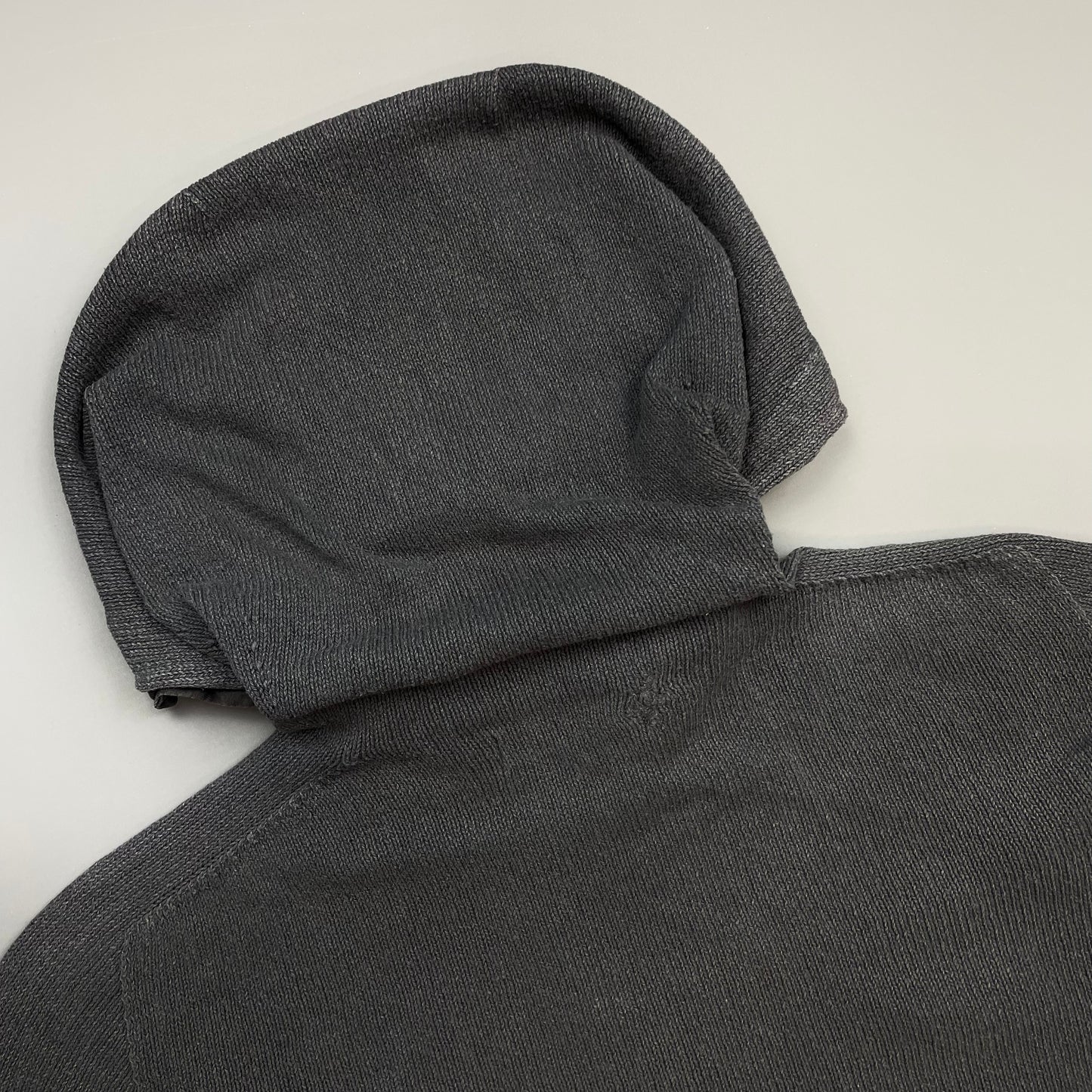 Stone Island Grey SS06 Knit Hooded Zip Cardigan Jumper