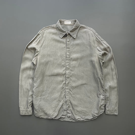 Emporio Armani Grey 90s Linen Shirt