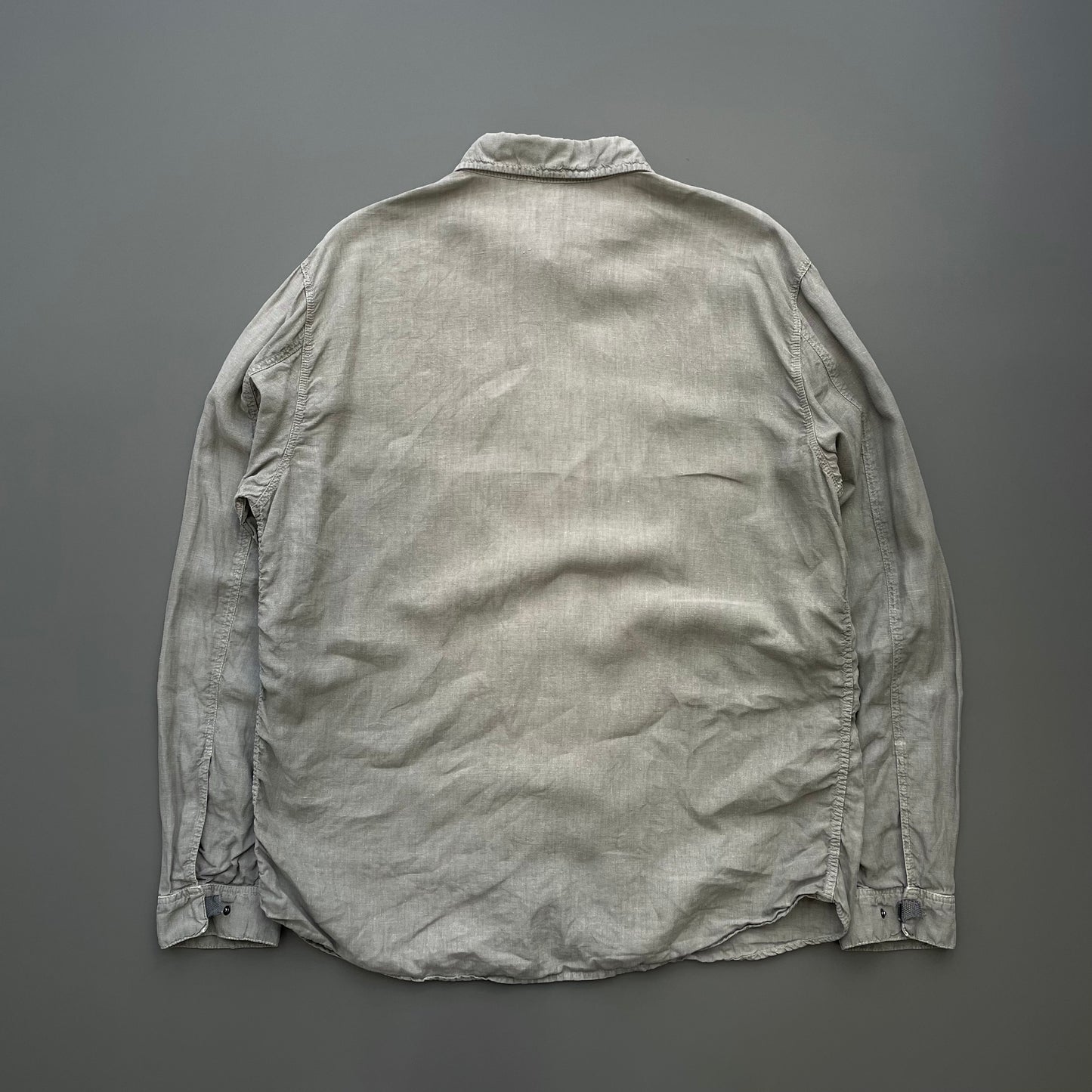 Emporio Armani Grey 90s Linen Shirt