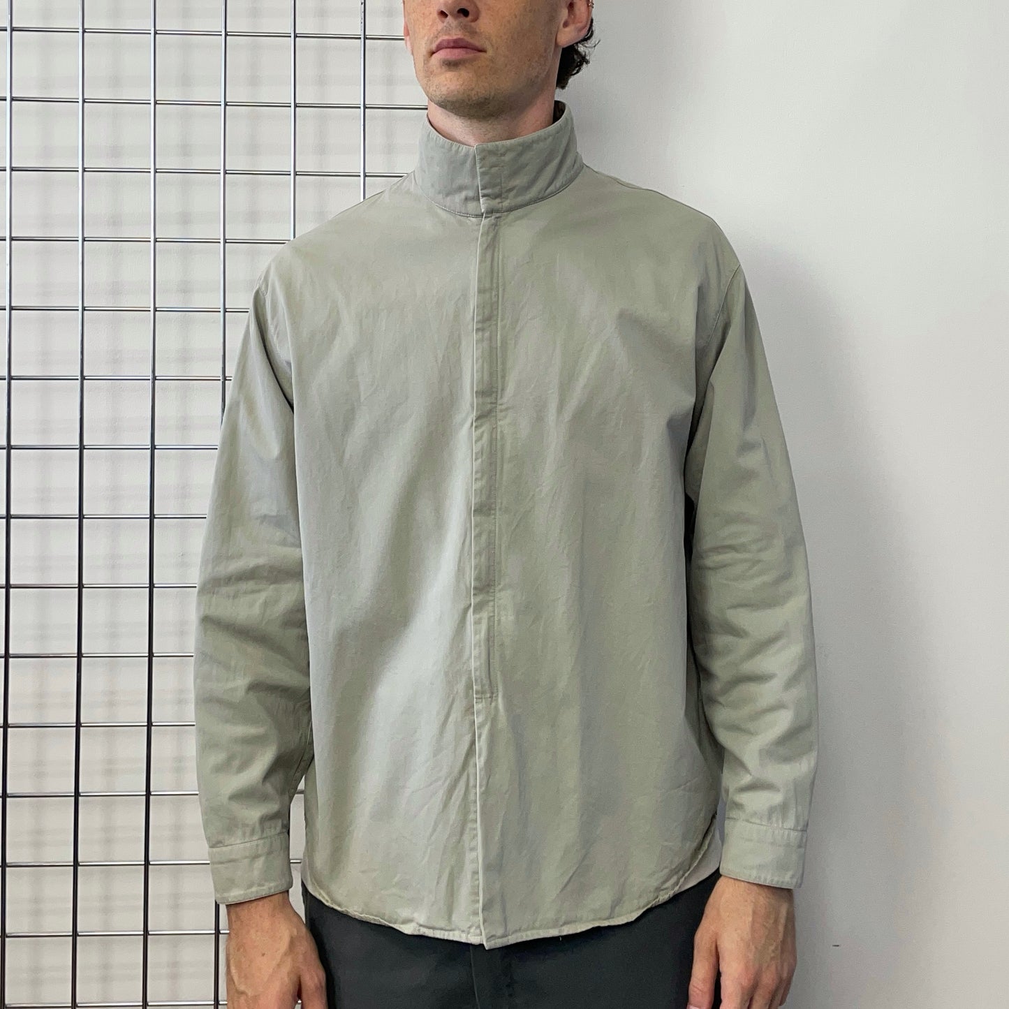 Prada Grey Beige 99/00 Technical Overshirt Jacket