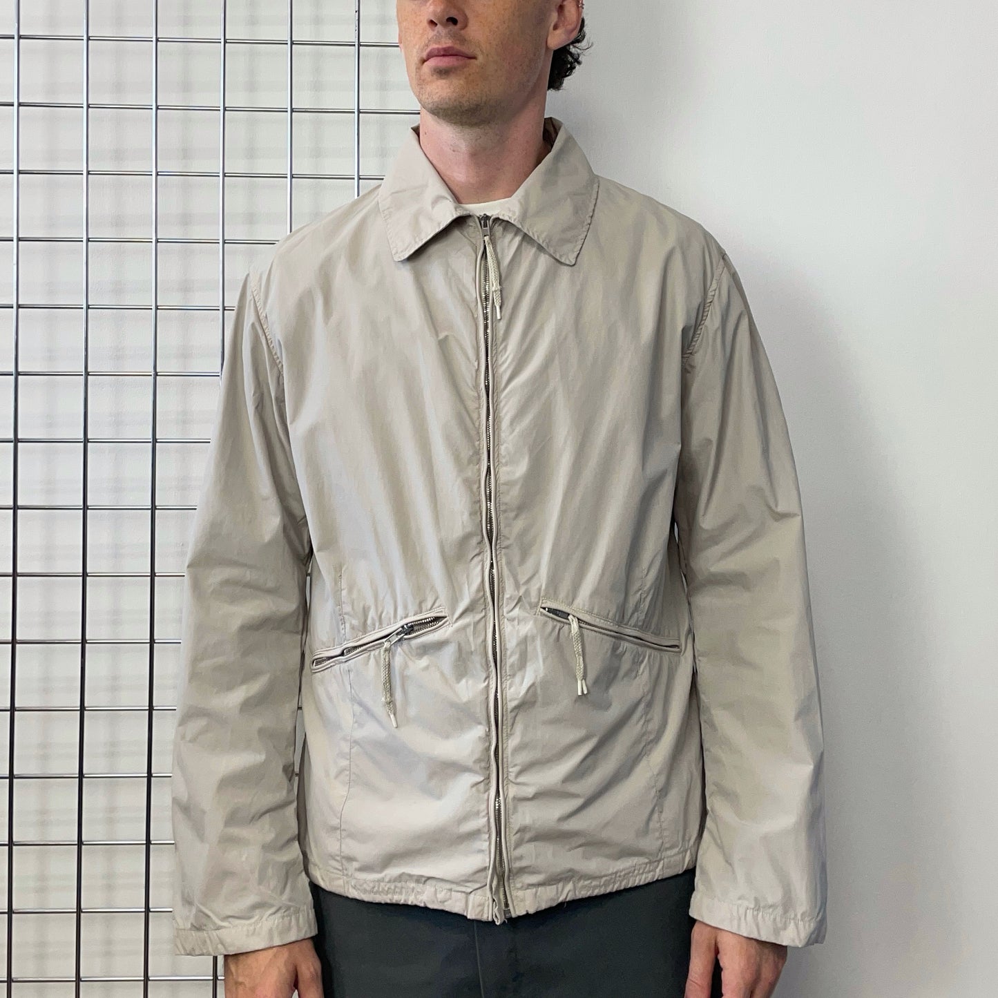 Stone Island Denims Grey SS03 Nylon Zip-Through Harrington Jacket