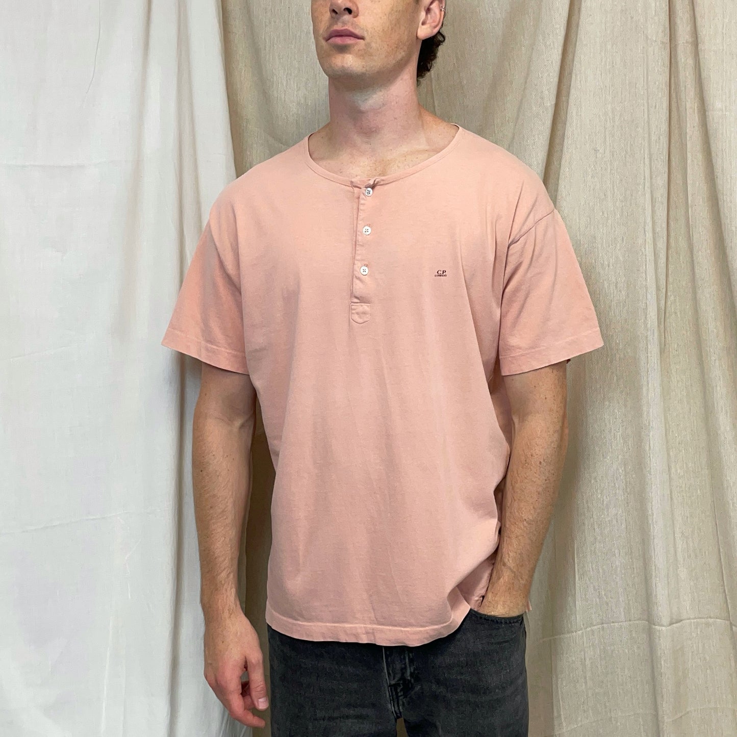 C.P. Company Peach 80s Ideas from Massimo Osti Henley T-Shirt